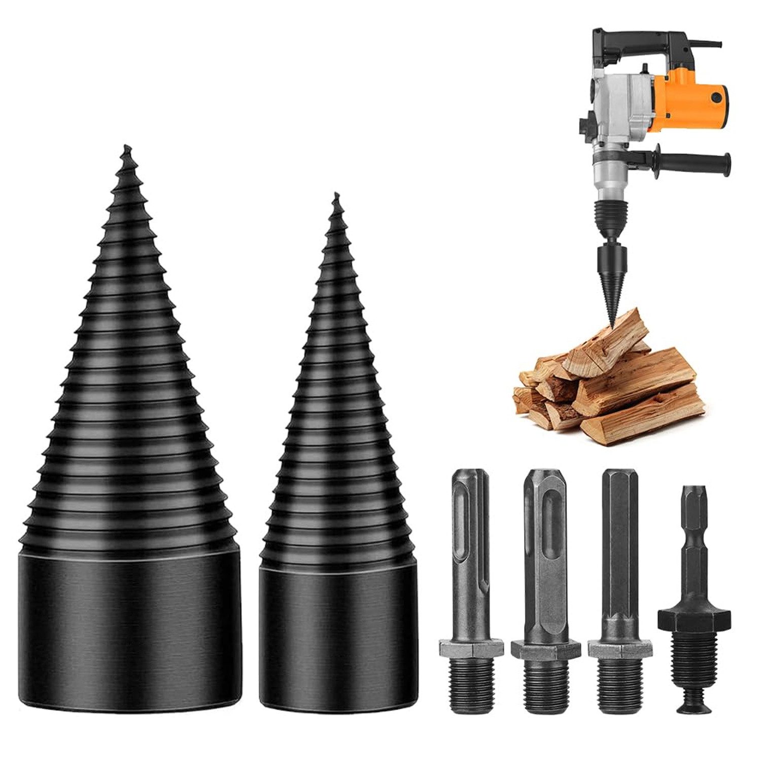 OSTWOLKE Holzspalter Kegelspalter Bohrer Drill Kegel günstig online kaufen