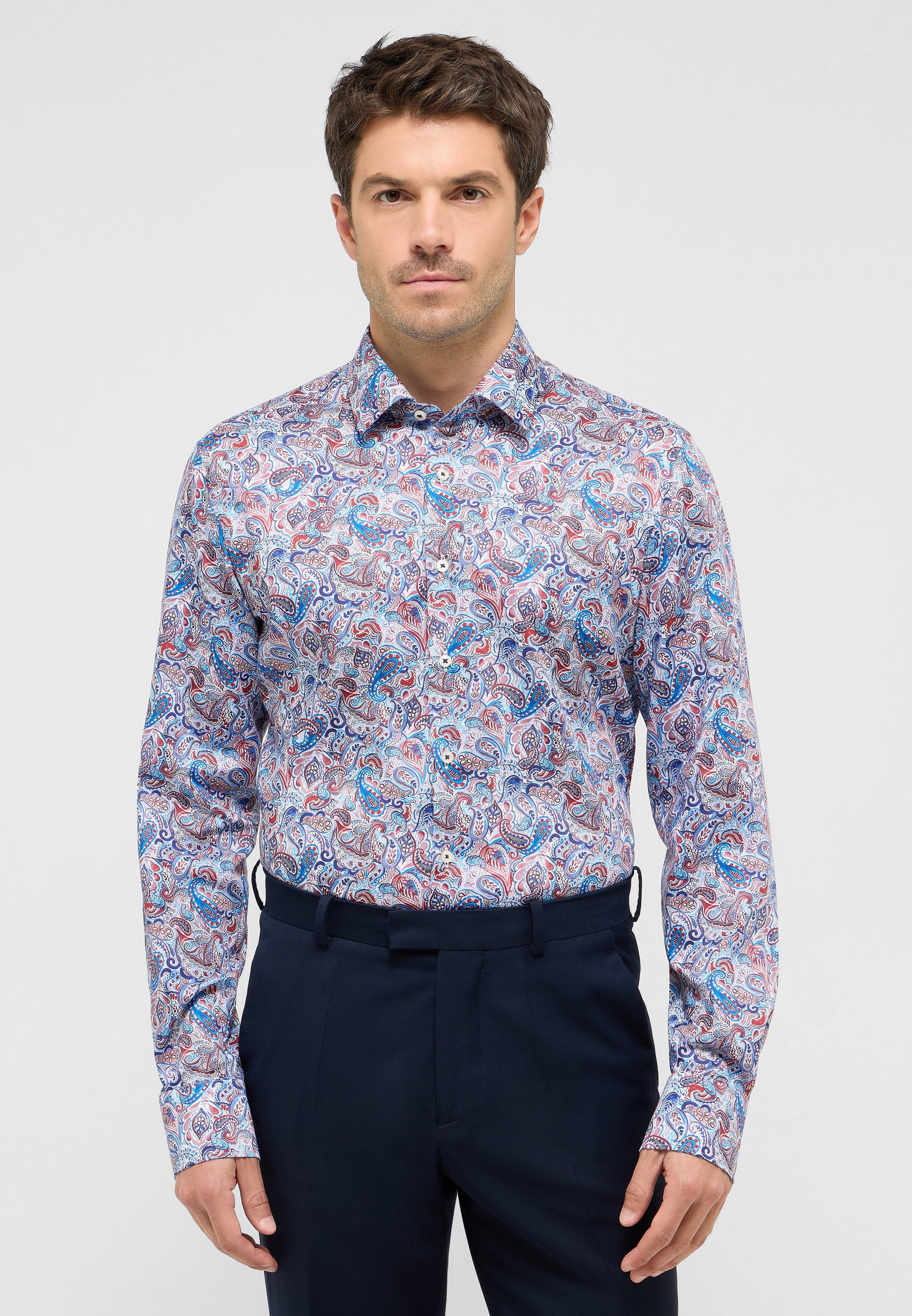 Eterna Langarmhemd SLIM FIT EASY IRON günstig online kaufen