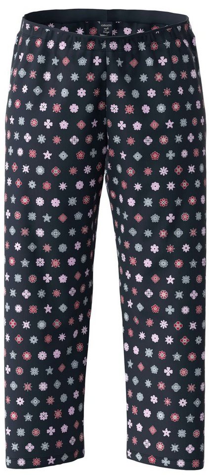 Damen Ammann Hose Ammann (1-tlg) Baumwolle Pyjamahose Pyjama Design Modisches