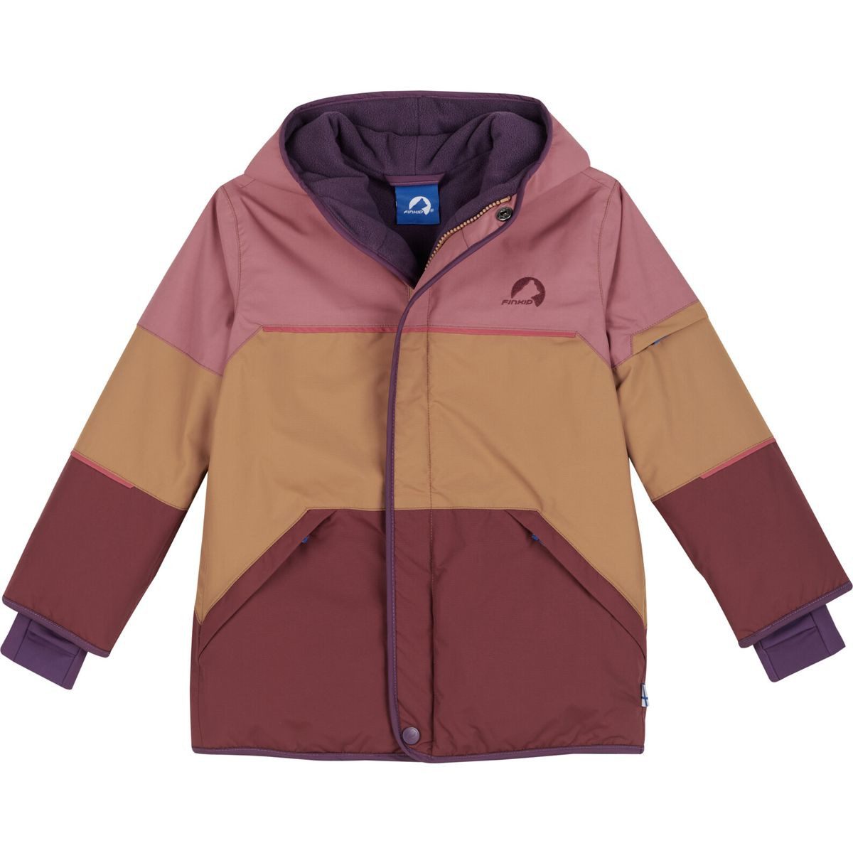 Finkid Hardshelljacke Taika Snow Hochfunktionale Kinder-Winterjacke mit modernem Design, wasser- und