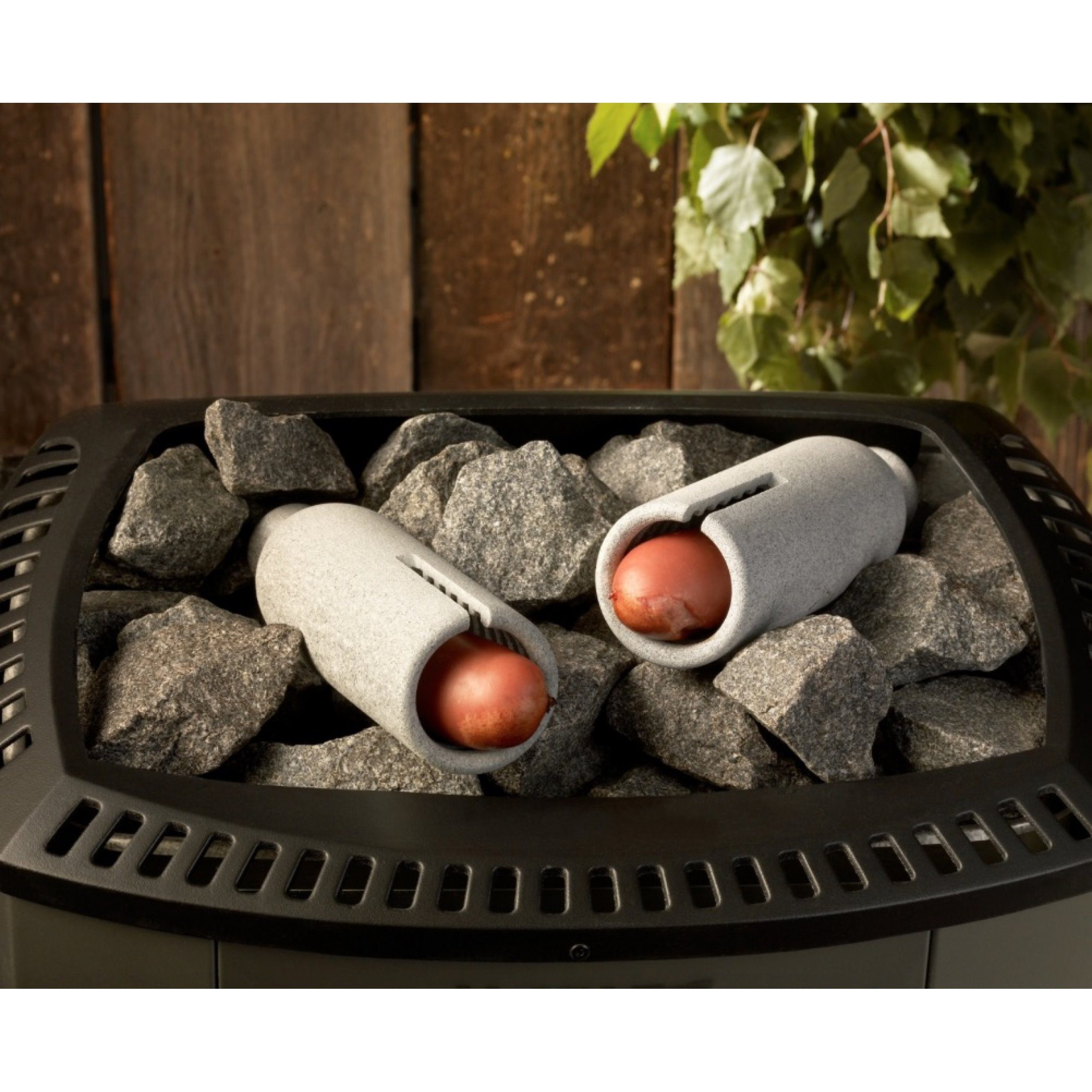 HUKKA Design Aufgusstopf Hukka Design Makkaraputki Wurströhre aus Speckstein für den