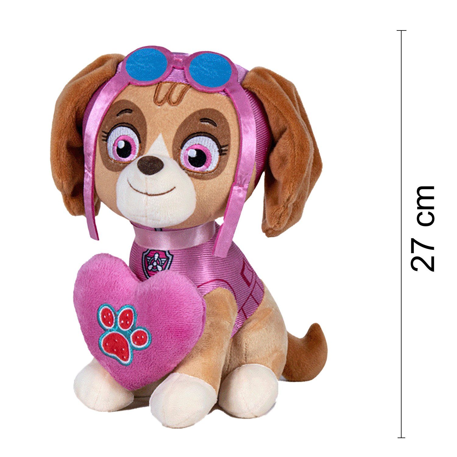 Play by Play Plüschfigur PAW Patrol (skye) 27cm Kuscheltier für Fans der beliebten TV-Serie, ideal als Geschenk für Jungen und Mädchen