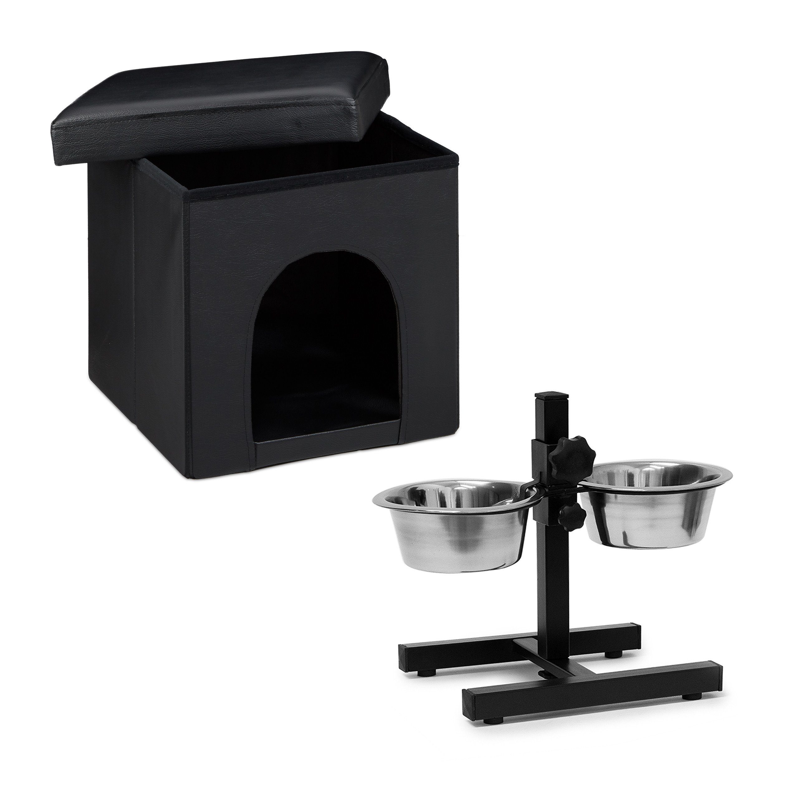 Indoorhütte Set Hundehaus Futterstation