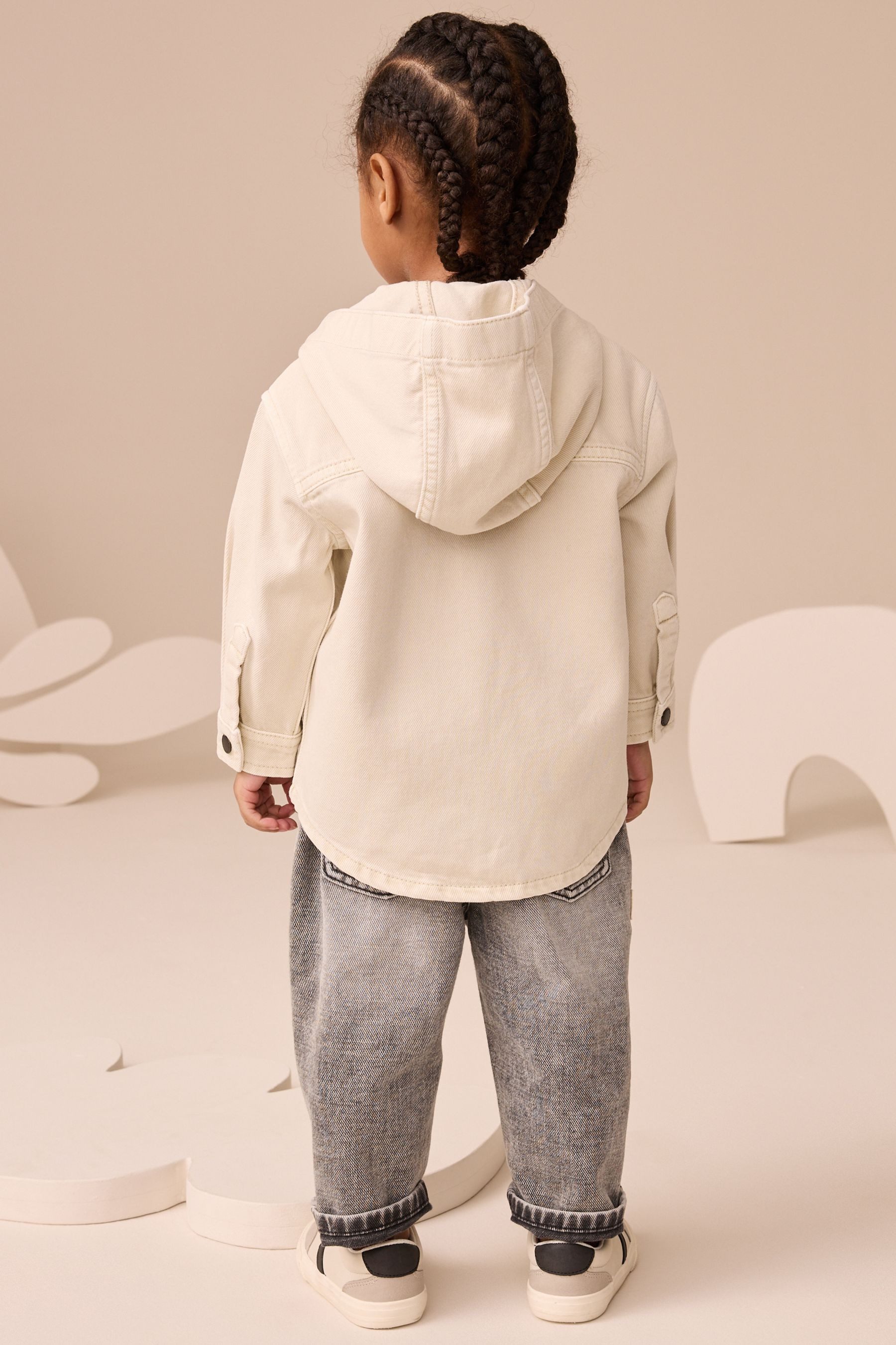 Next Kapuzenpullover Twill-Hemdjacke und T-Shirt im günstig online kaufen