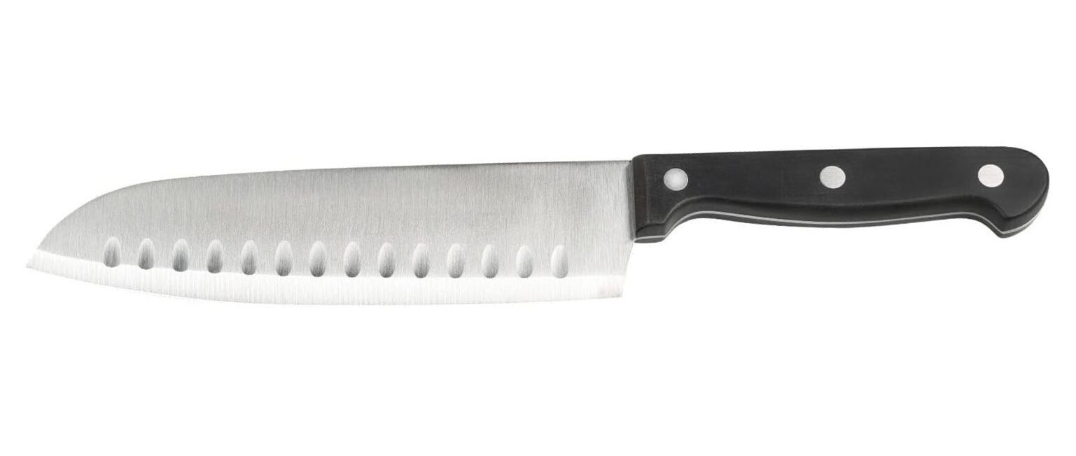KESPER® Santokumesser Santokumesser, Edelstahlklinge 18 cm, Kunststoffgriff