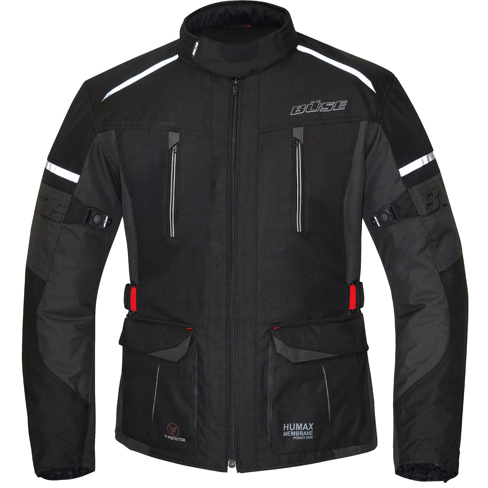 Büse Motorradjacke Büse Rider Textiljacke Schwarz günstig online kaufen