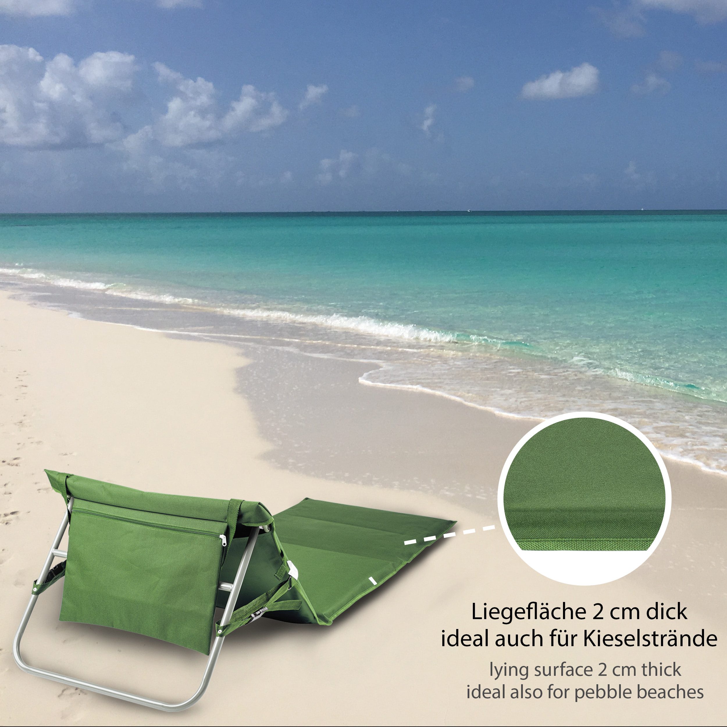ONVAYA Isomatte, Strandmatte mit Rückenlehne, gepolsterte günstig online kaufen