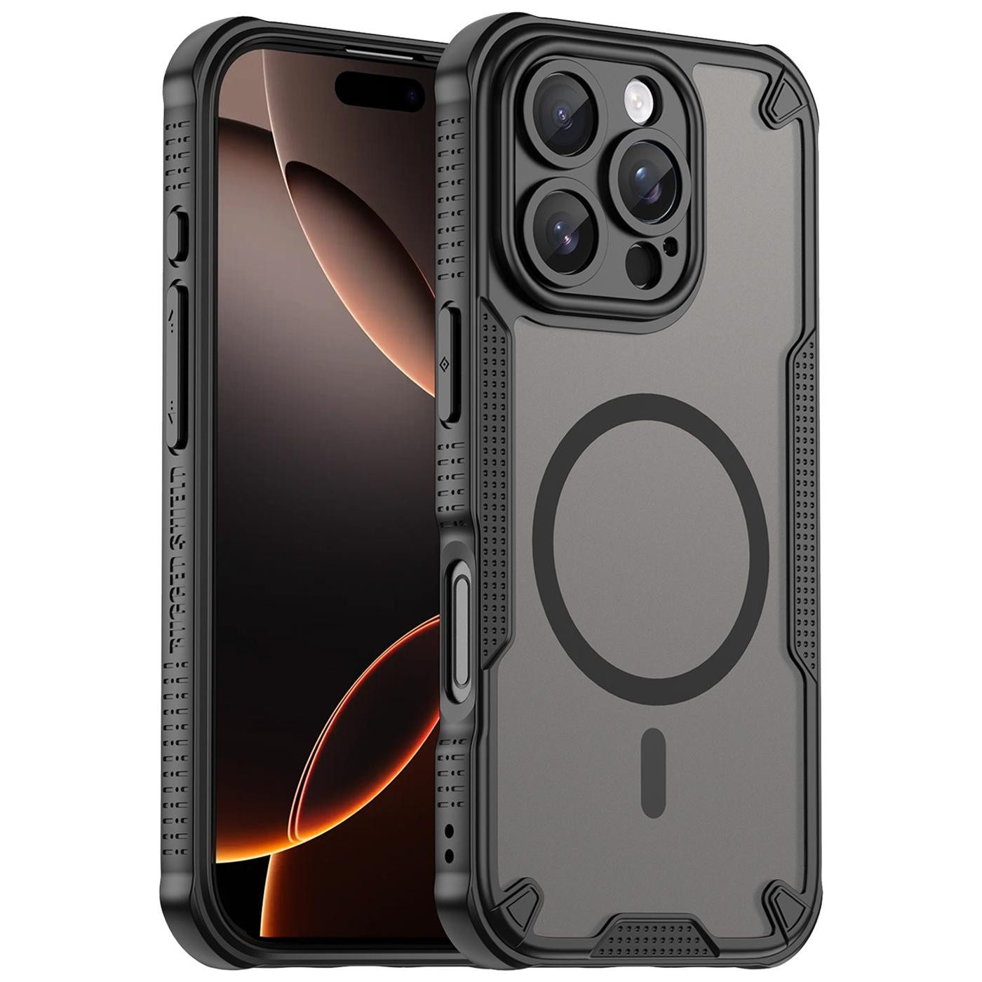 CoolGadget Handyhülle Defender Series Handy Hülle für Apple iPhone 16 Pro Max 6,9 Zoll, Magsafe TPU Schlicht Robust Schutzhülle für iPhone 16 Pro Max Hülle