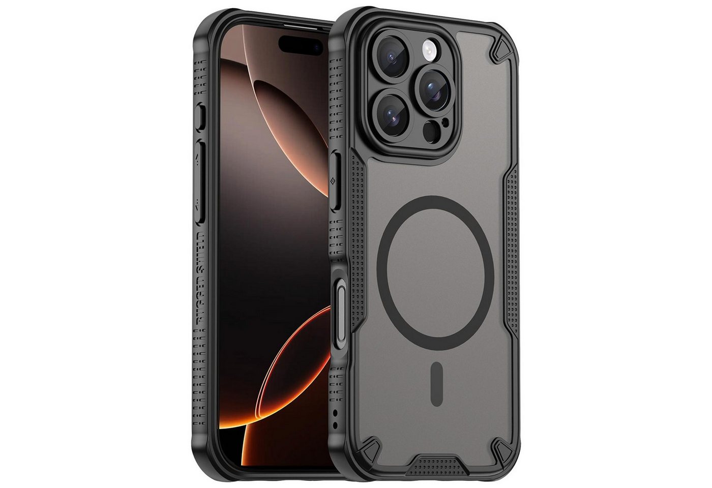 CoolGadget Handyhülle Defender Series Handy Hülle für Apple iPhone 16 Pro Max 6,9 Zoll, Magsafe TPU Schlicht Robust Schutzhülle für iPhone 16 Pro Max Hülle