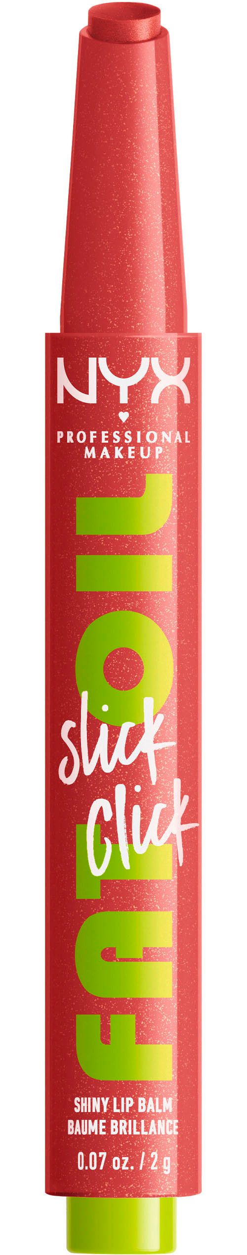 NYX PROFESSIONAL MAKEUP Lippenstift FAT OIL SLICK CLICK, leichter, aufbaubarer, pigmentierter Lip Balm