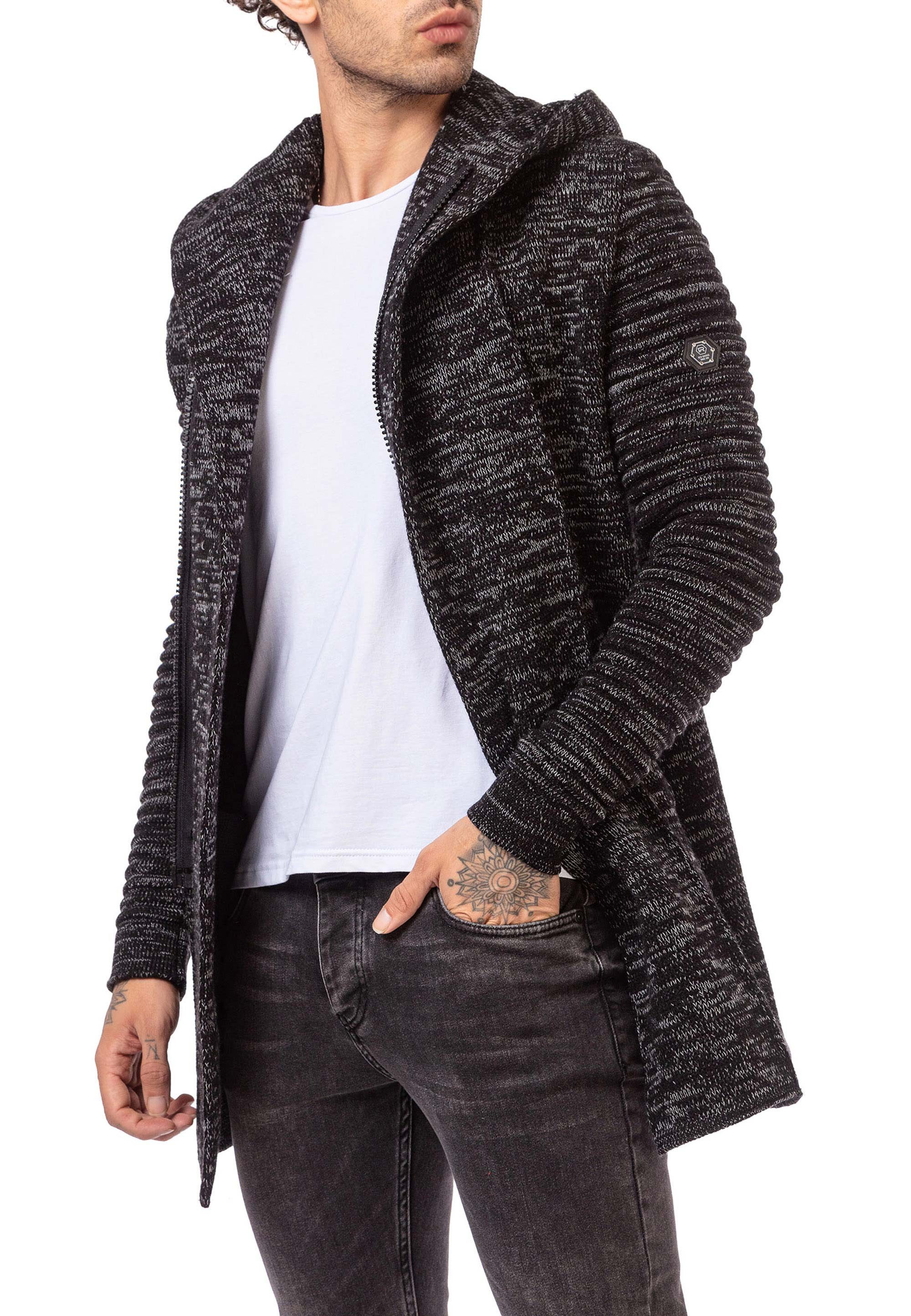 RedBridge Cardigan asymetrisch mit Kapuze und günstig online kaufen