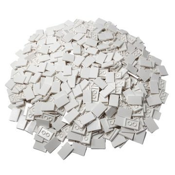 LEGO® Spielbausteine LEGO® 2x3 Fliesen Weiß - White 26603 NEU - 250x, (Creativ-Set, 250 St), Made in Europe