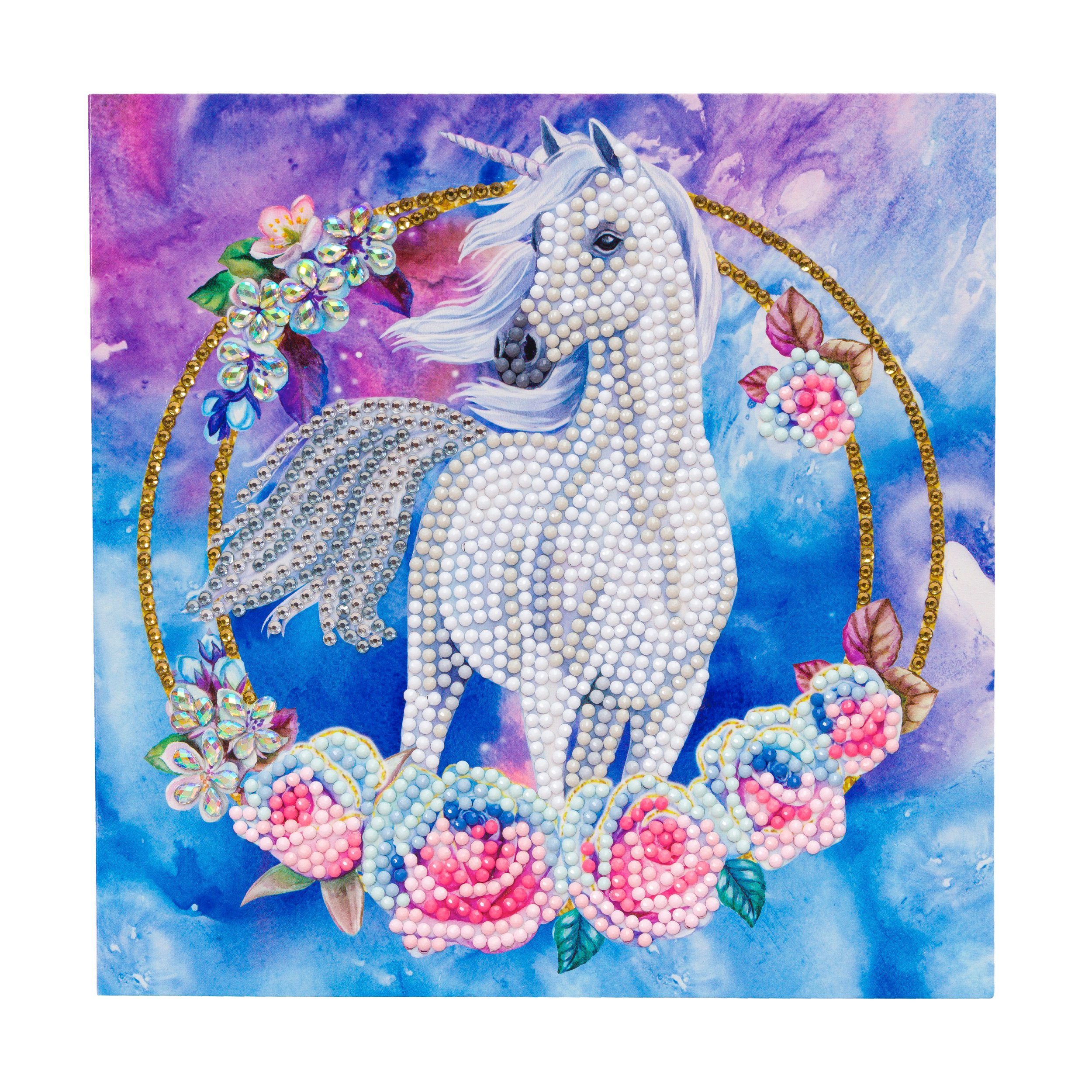 CRAFT Buddy Malvorlage Diamond Painting Crystal Art Card, 18 cm x 18 cm