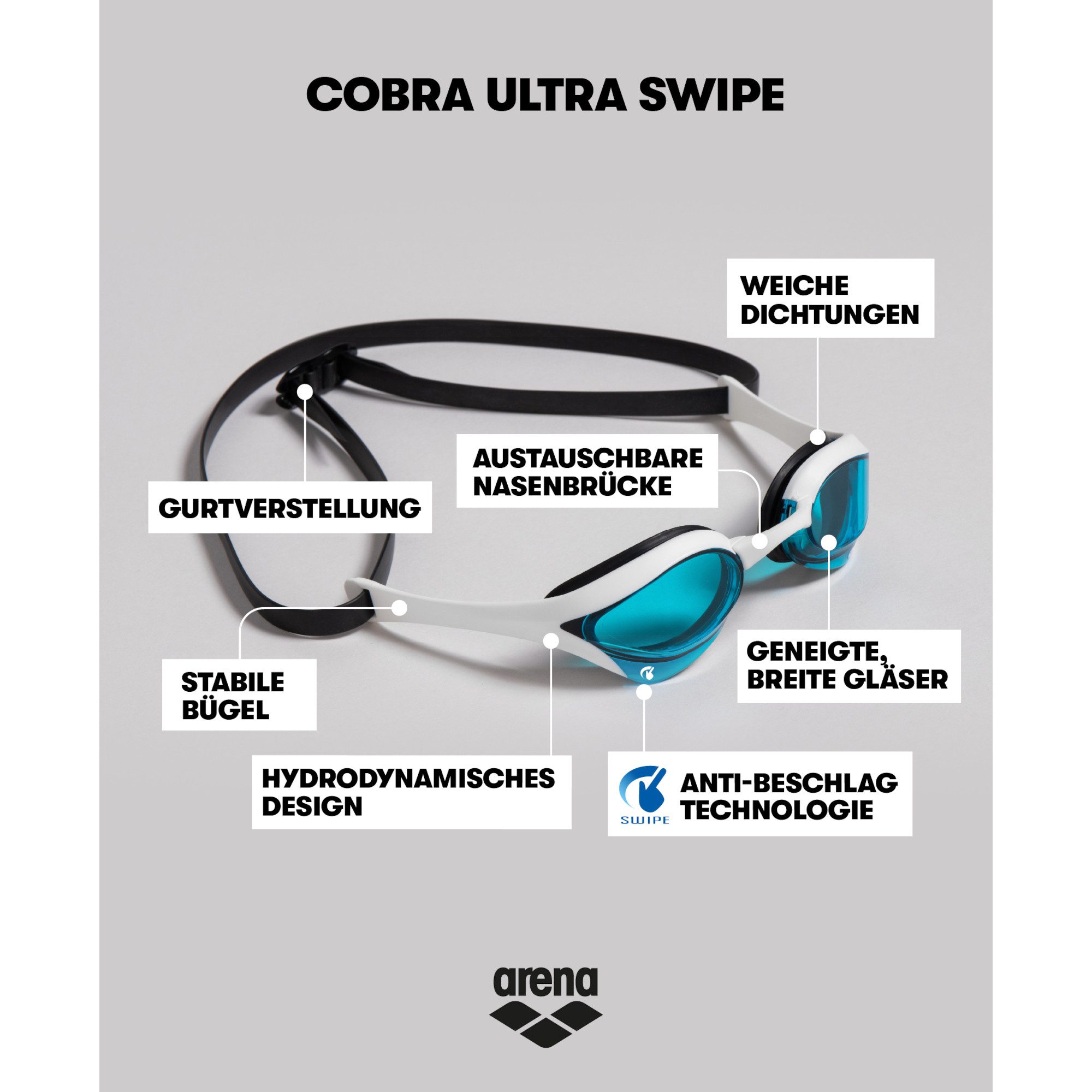 Arena Schwimmbrille Arena Schwimmbrille Cobra Ultra Swipe 003929