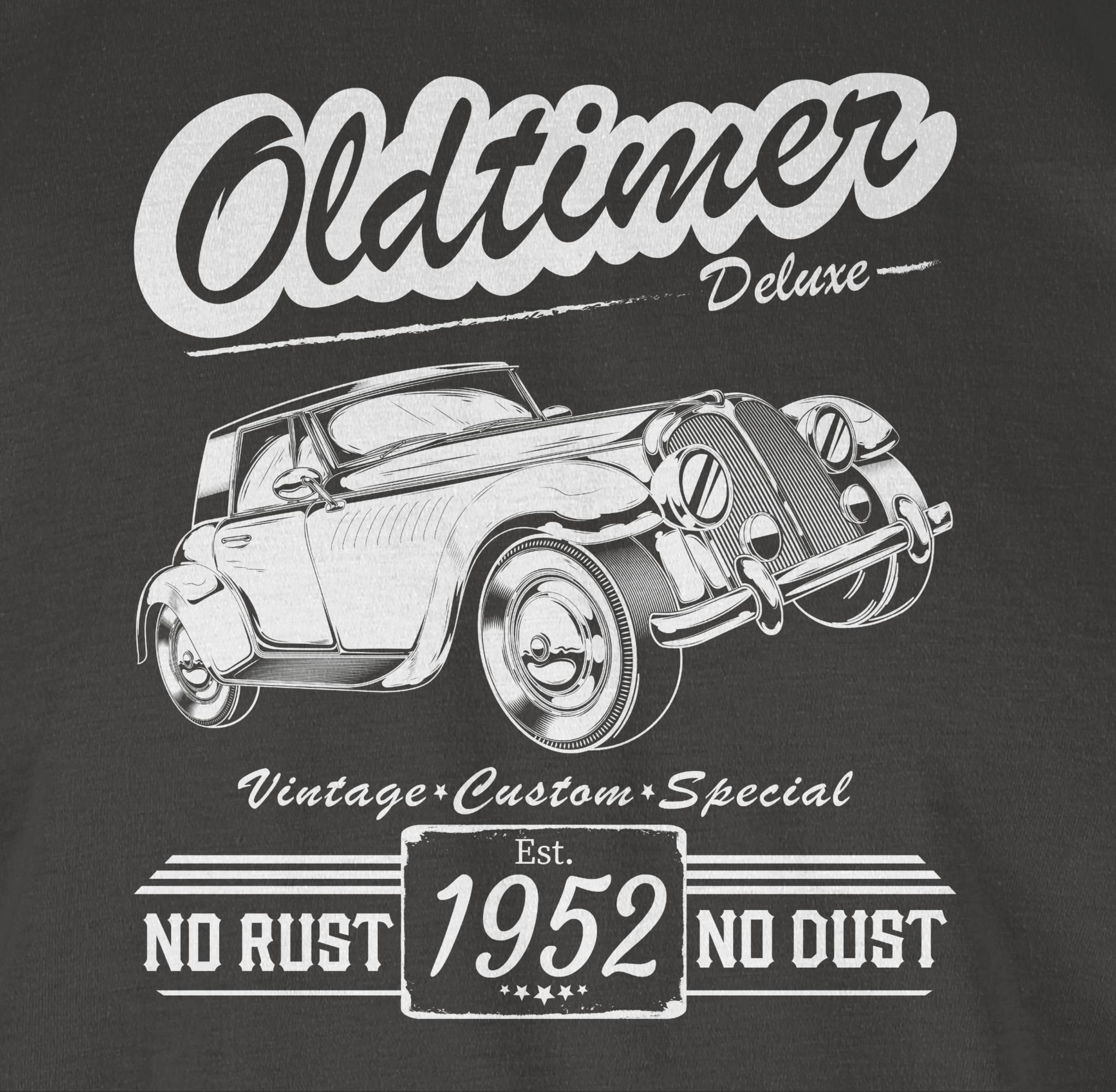 1953 Dunkelgrau Shirtracer Baujahr 70. Oldtimer T-Shirt Siebzig Geburtstag 3