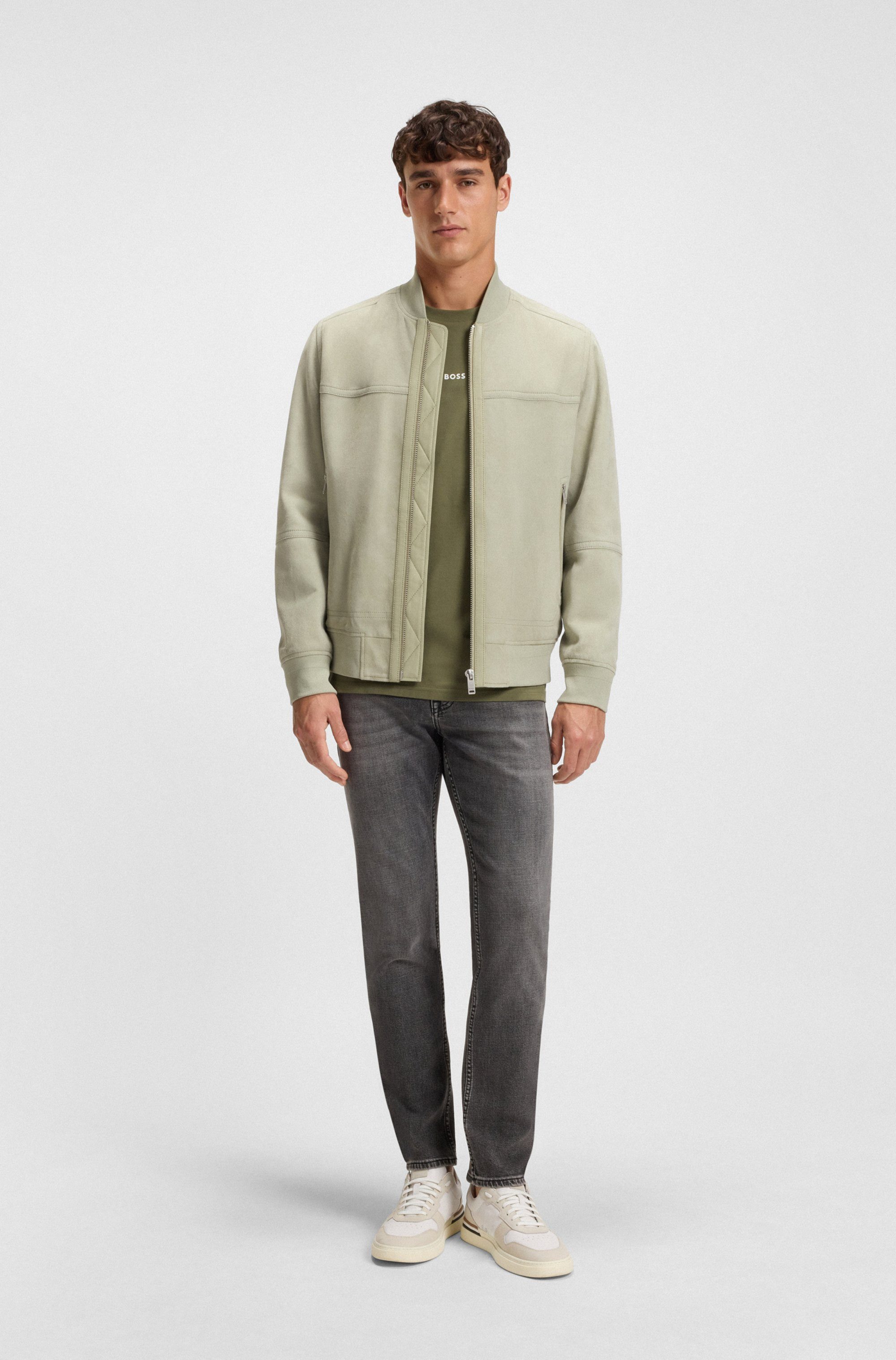 BOSS ORANGE Langarmshirt TChark mit Rundhalsausschnitt