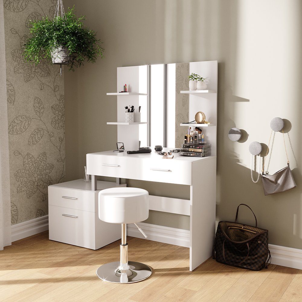 Vicco Schminktisch Maria, Weiß, 132 cm günstig online kaufen