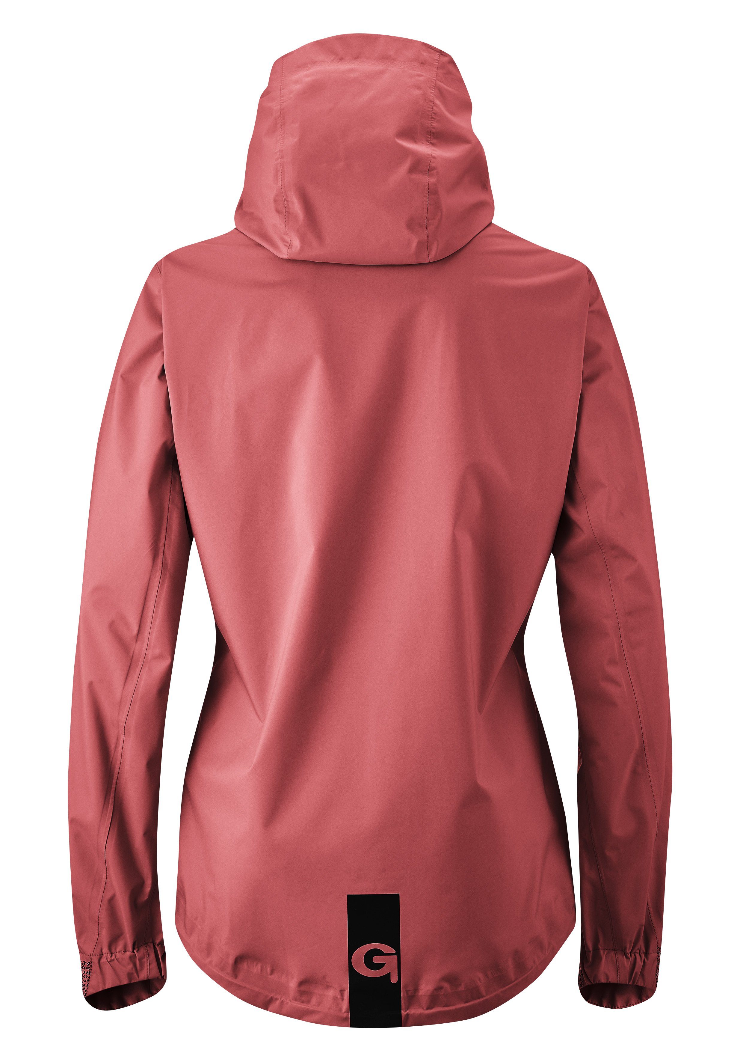 Gonso Fahrradjacke Save Jacket Trail W Damen Regenjacke wind- und wasserdicht, Radjacke mit Kapuze
