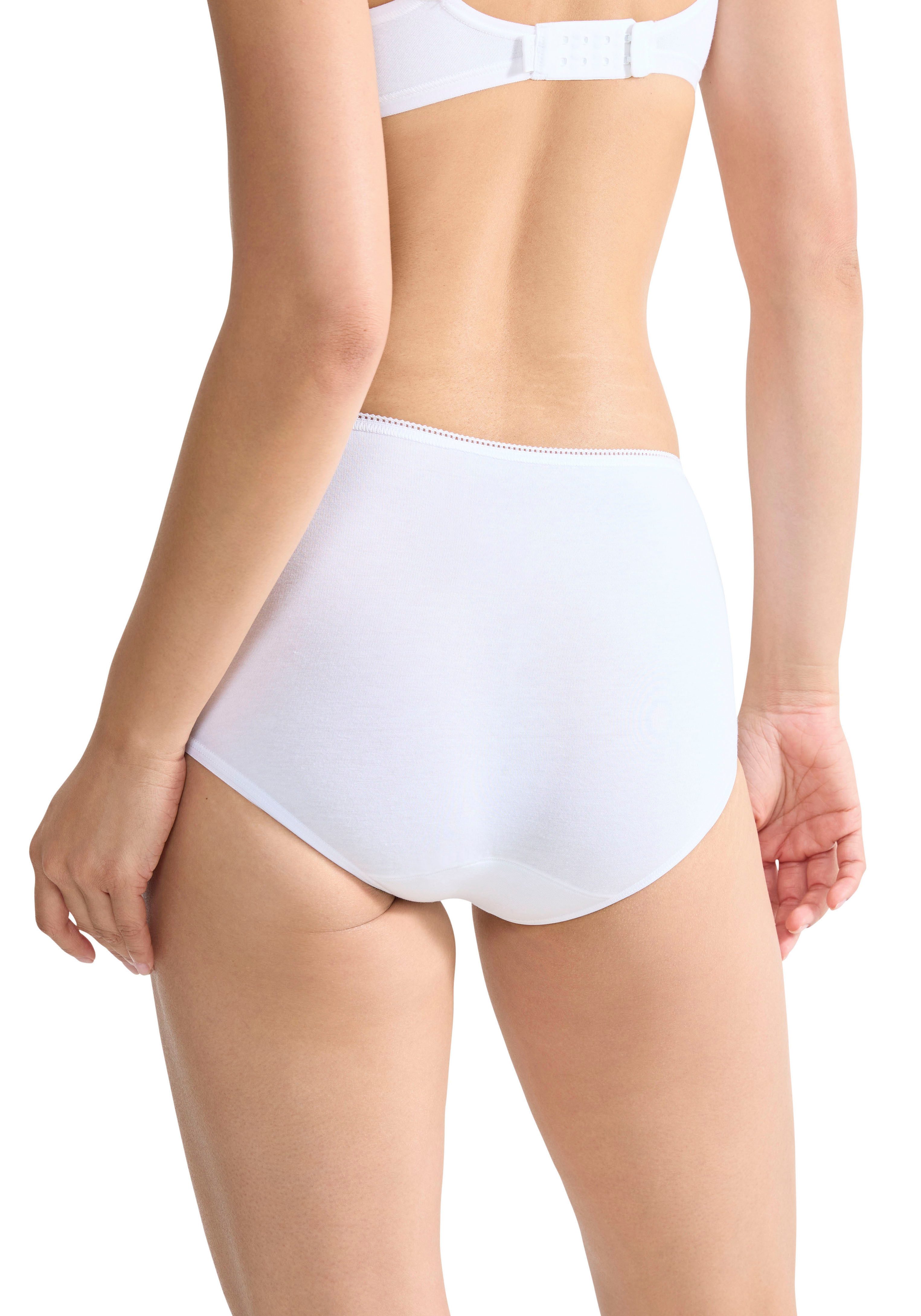 sloggi Midislip 24/7 Cotton (3er Pack) Spitze, blickdicht, weiche Baumwollmischung