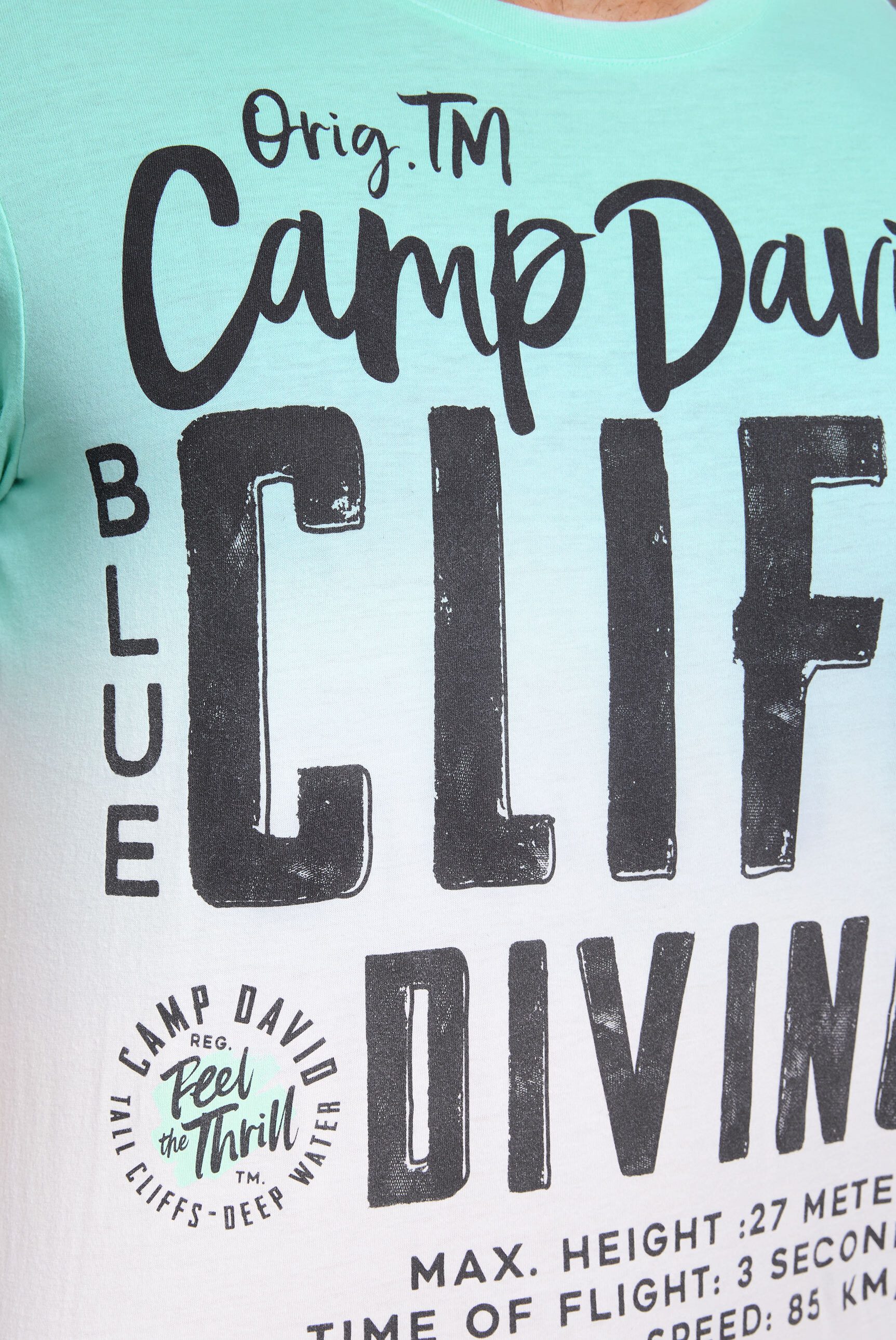CAMP DAVID Rundhalsshirt aus Baumwolle