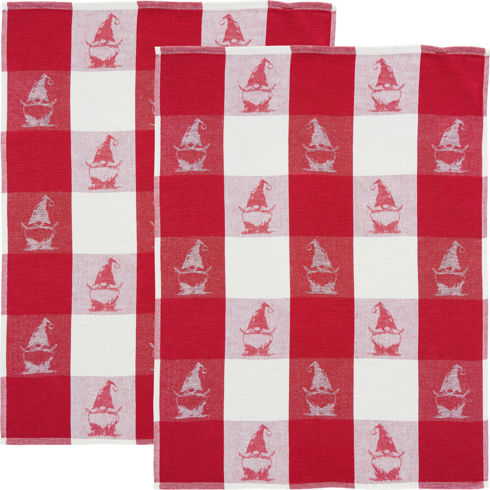 Erwin Müller Geschirrtuch Geschirrtuch "Wichtel" im 2er-Pack, Halbleinen Mo günstig online kaufen