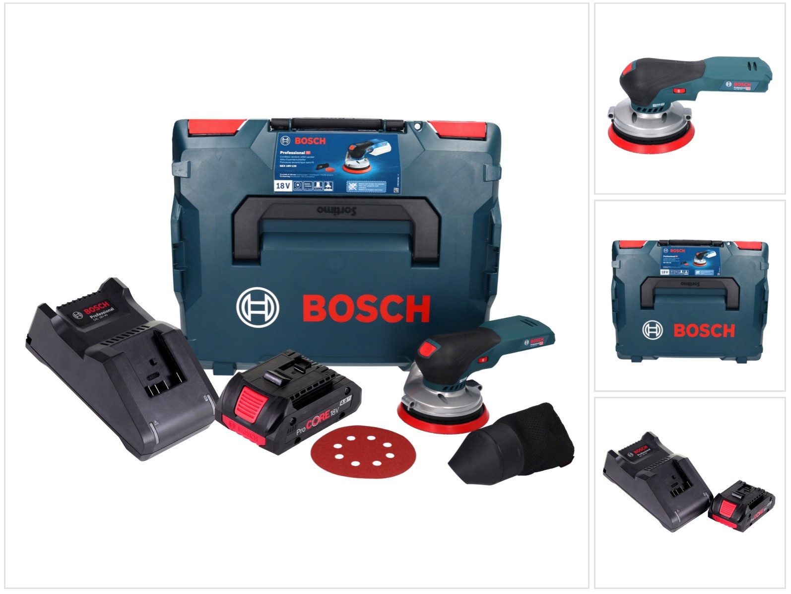 Bosch Professional Akku-Exzenterschleifer GEX 18V-125 Professional 18 V 125 mm Brushless