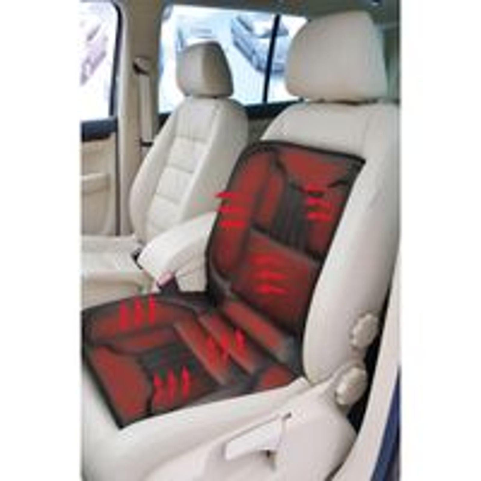 Dunlop Sitzheizkissen Autositzheizung mit 2 Heizstufen beheizbare Sitzauflage Heizmatte Sitz