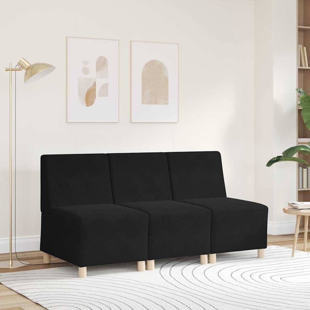 vidaXL Sofa Sofa-Stuhl ohne Armlehnen Schwarz günstig online kaufen