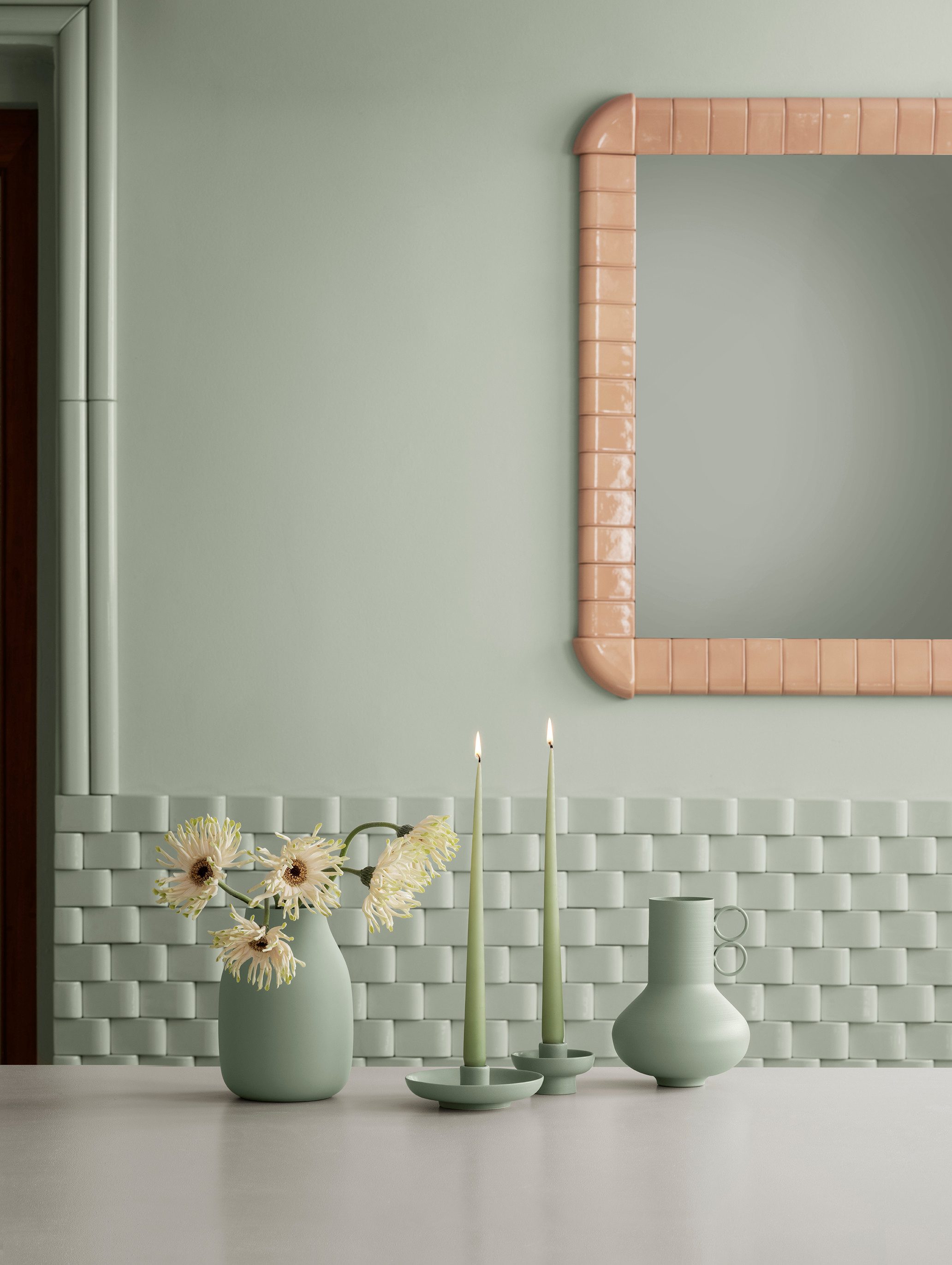 blomus Kerzenhalter -VELA- Design-Kerzenhalter: Elegantes Steingut mit matter Glasur, Elegant, Steingut, Matt Glasur, Adventskranz, Größenauswahl, Formauswahl – Bild 3 von 4