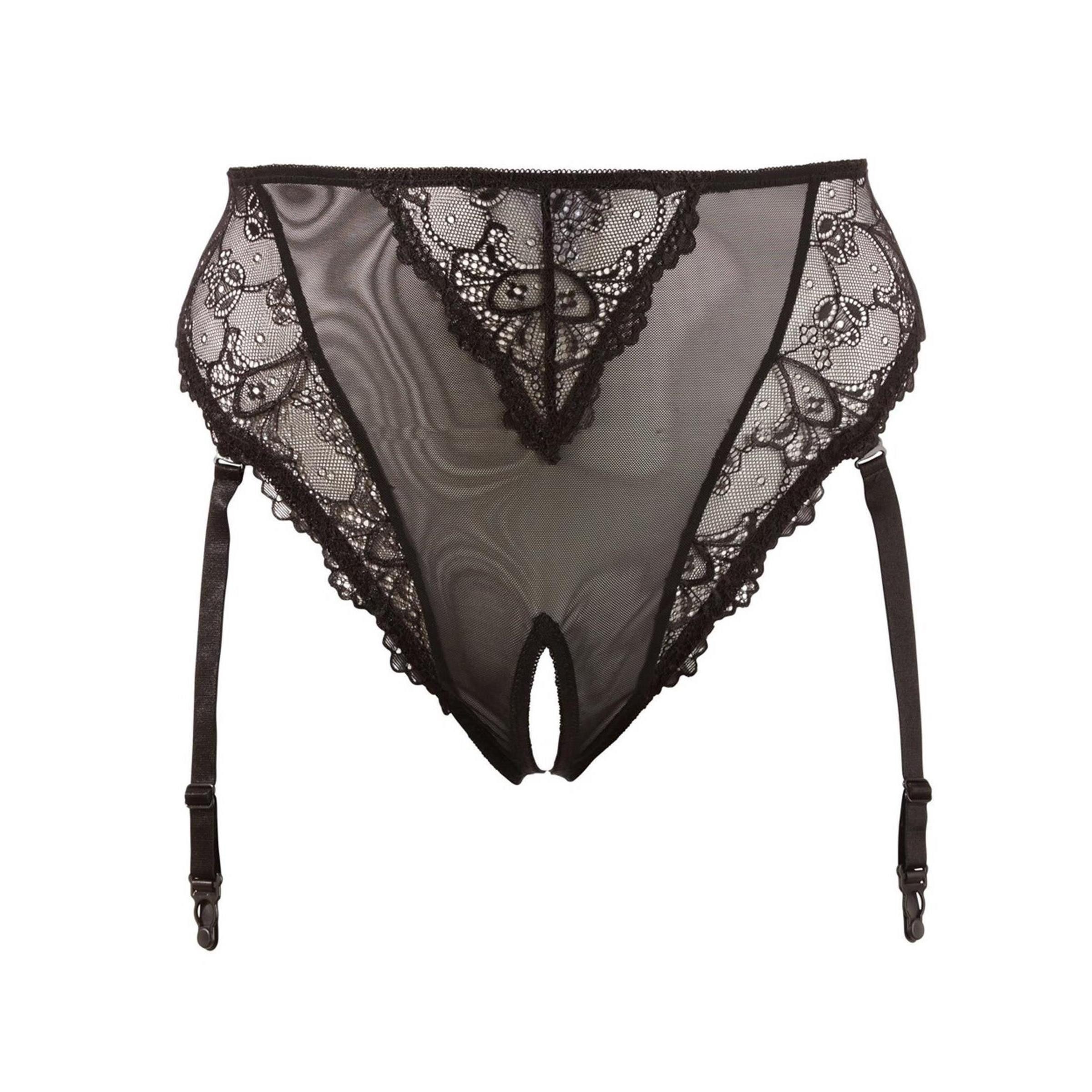 Cottelli CURVES Slip-Ouvert Cottelli CURVES - Strapsslip - (2XL,3XL,4XL,XL) günstig online kaufen