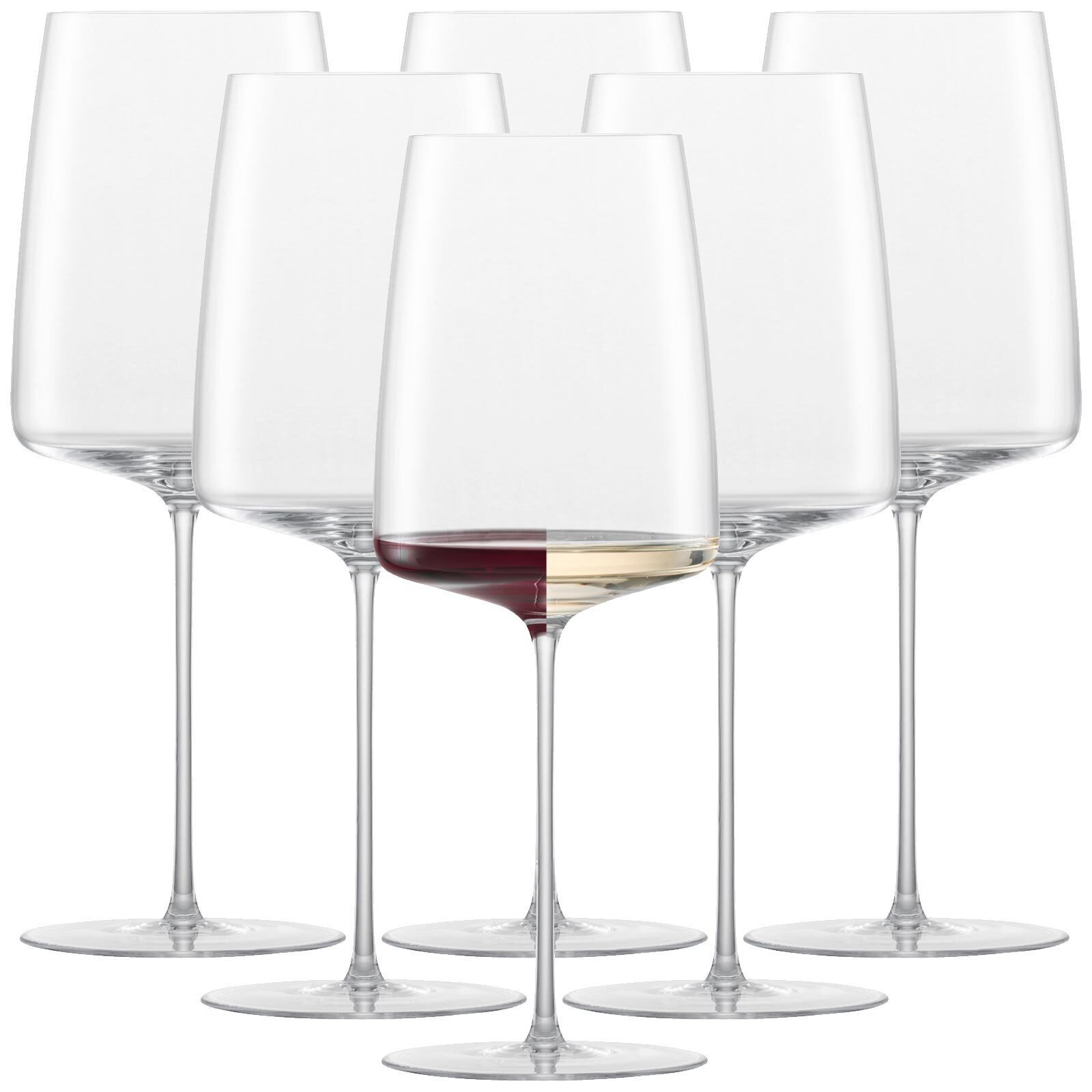 Zwiesel Glas Weinglas Simplify Weingläser kraftvoll & würzig 689 ml, 6-tlg., Glas