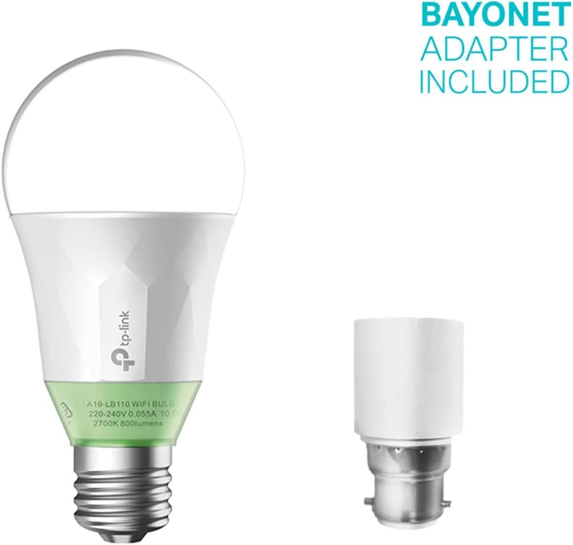 tp-link Smarte LED-Leuchte TP-Link LB110 Kasa Smart dimmbare LED-WLAN-Glühbirne - E27, 10W, 2700k