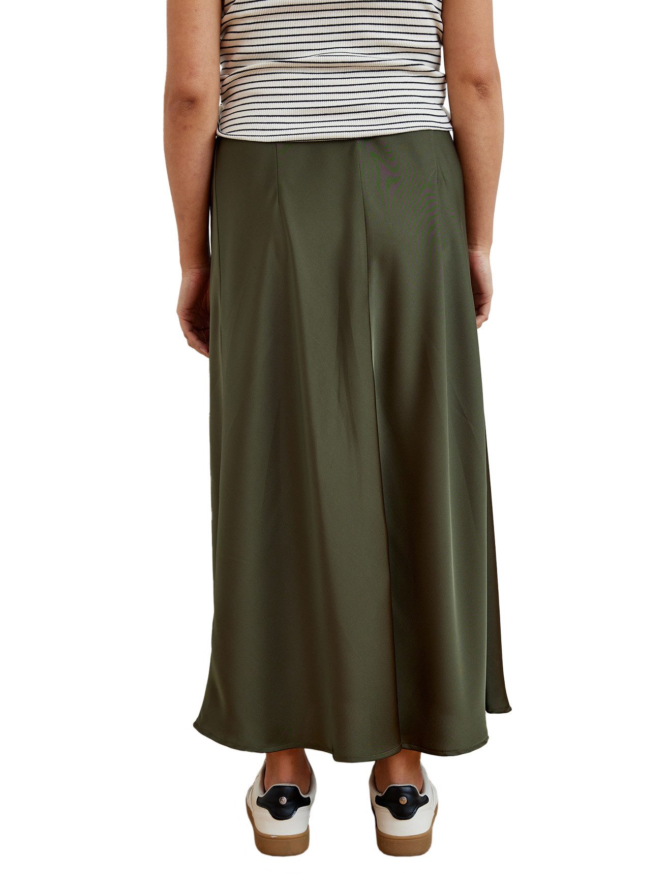 vertbaudet Umstandsrock Langer Umstandsrock in Satin-Optik