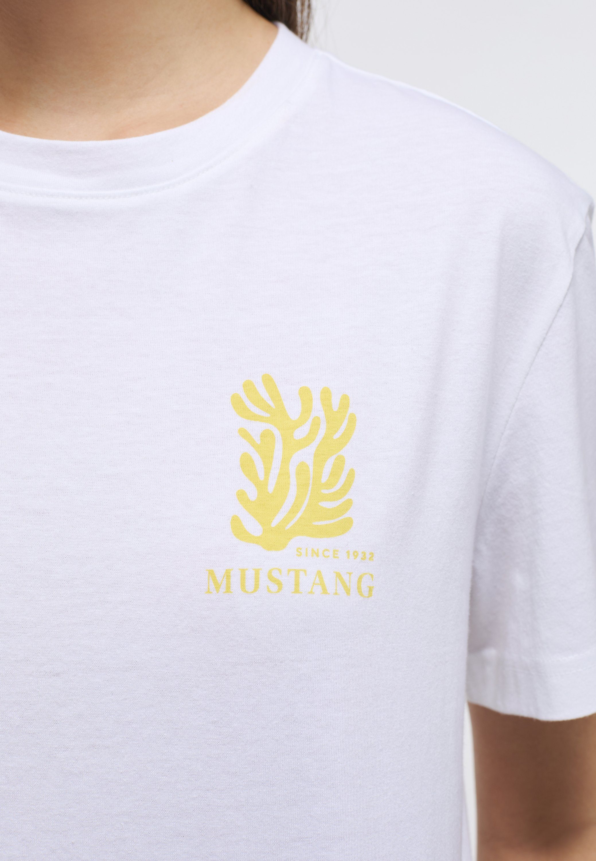 MUSTANG Kurzarmshirt Mustang T-Shirt T-Shirt