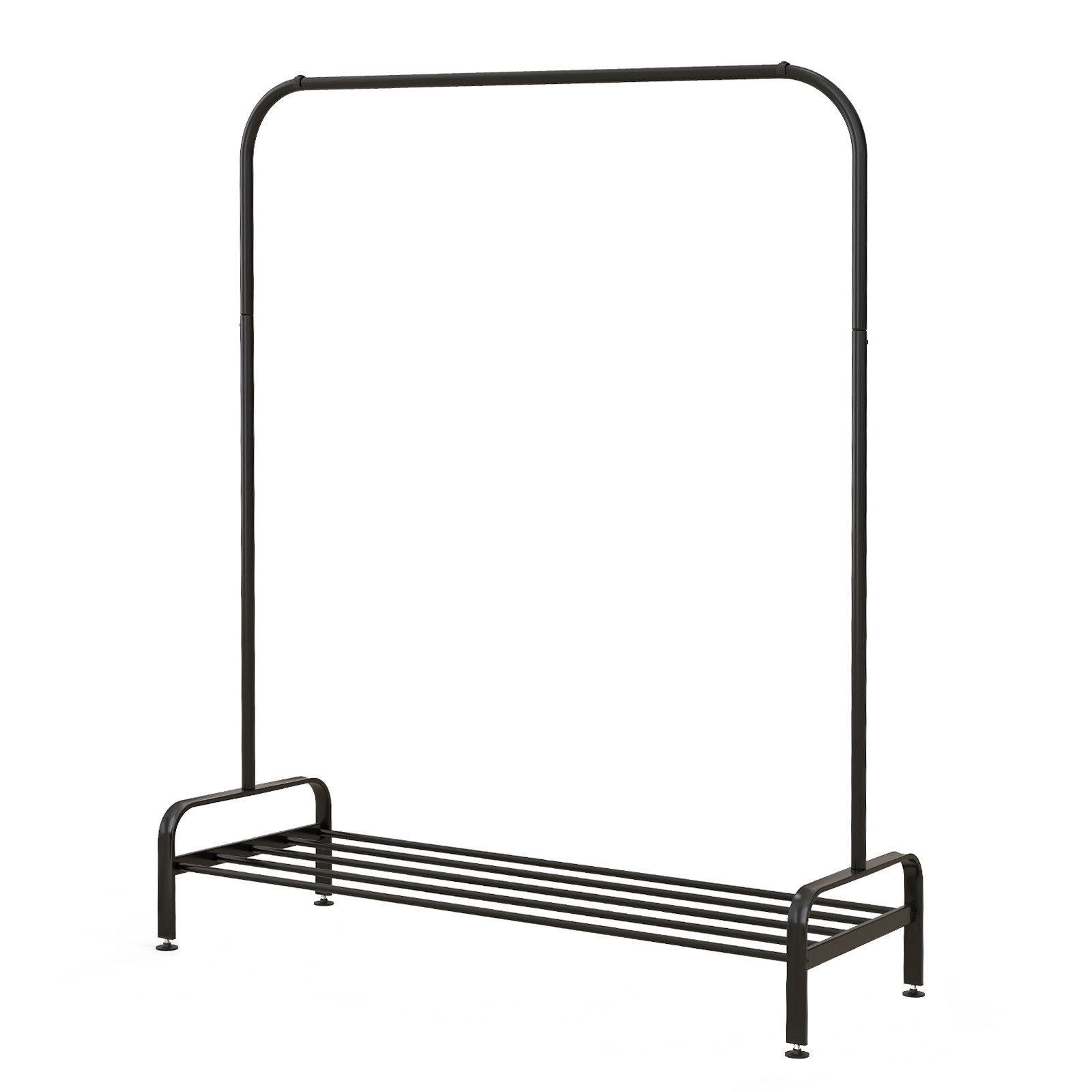 COSTWAY Kleiderständer, mit Kleiderstange & Ablage, Metall, 112 x 42 x 145 günstig online kaufen