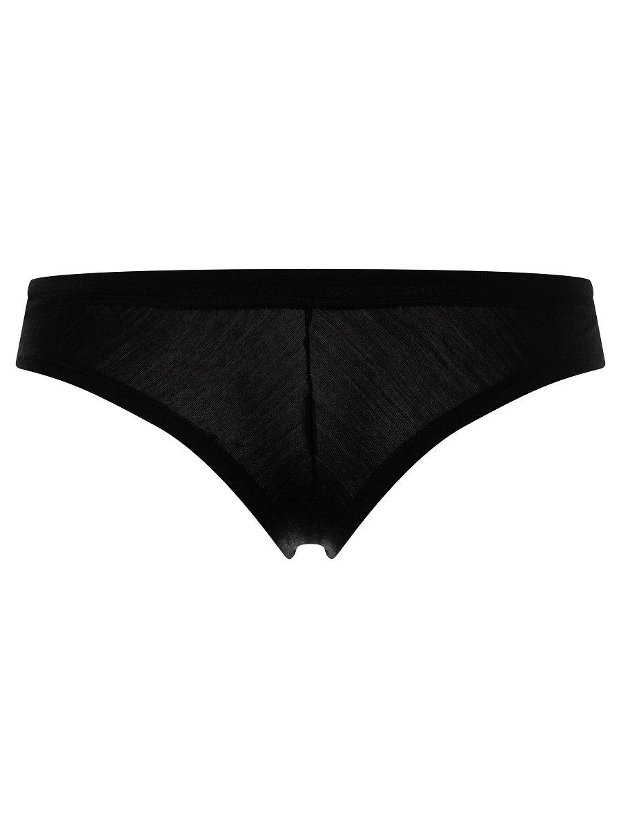 SUPER.NATURAL Slip Base Thong 175 (Merinowolle) Unterwäsche schwarz Damen