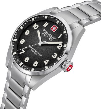 Swiss Military Hanowa Quarzuhr GREYHOUND, SMWGG0001503, Armbanduhr, Herrenuhr, Schweizer Uhr, Saphirglas, Swiss Made