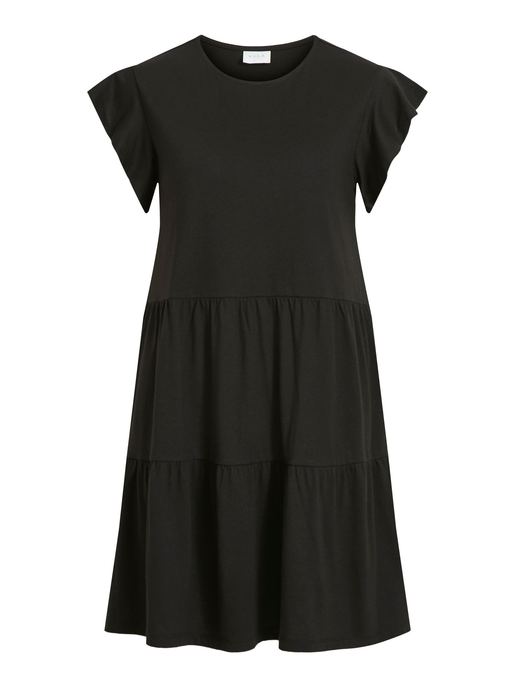 Vila Shirtkleid Kurzärmeliges Volant Design mit günstig online kaufen