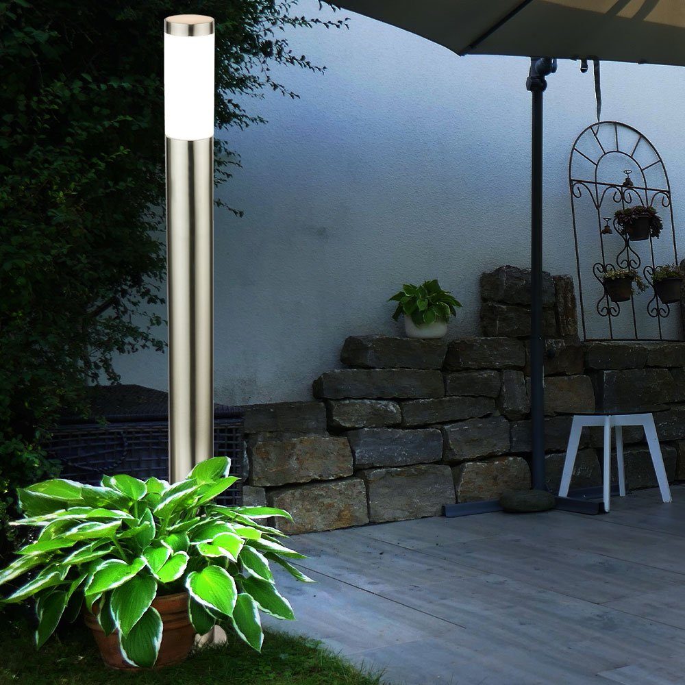 Bewegungsmelder Außen Warmweiß, Set etc-shop LED Weg Lampen LED inklusive, Stand Außen-Stehlampe, Beleuchtung Garten 2er Leuchtmittel