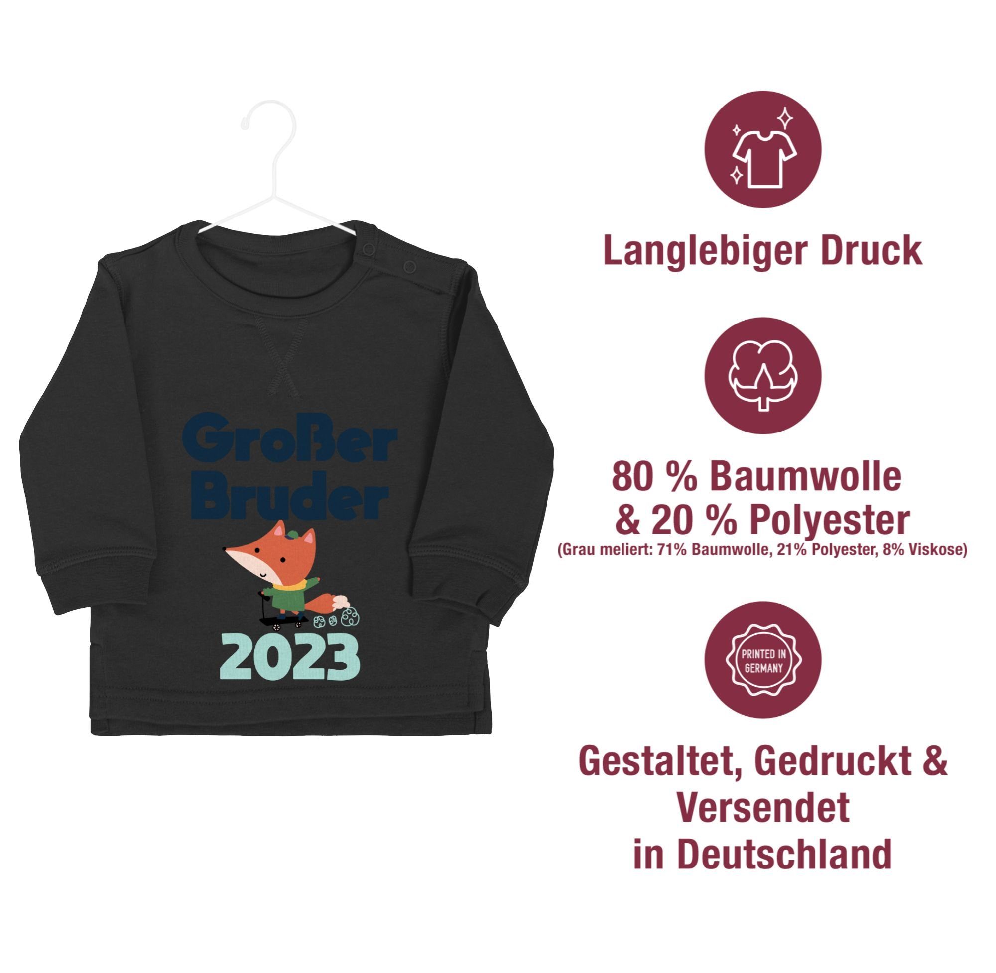 Fuchs Bruder Großer Schwarz Sweatshirt Bruder 3 2023 Shirtracer Großer