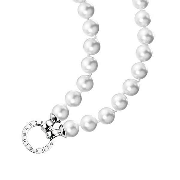 GIORGIO MARTELLO MILANO Perlenkette »Muschelkern Perlen, Ringverschluss, Silber 925«