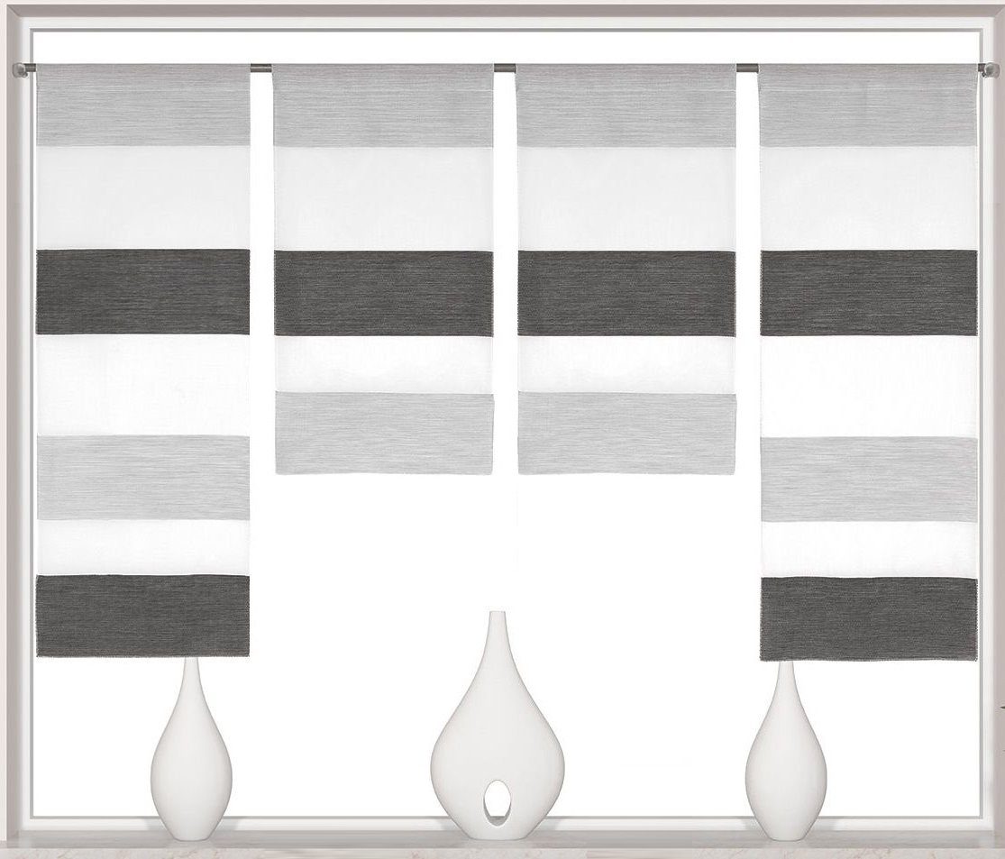 Clever-Kauf-24 Scheibengardine 2291 4er Set Mini Flächen Vorhang, Minifläch günstig online kaufen