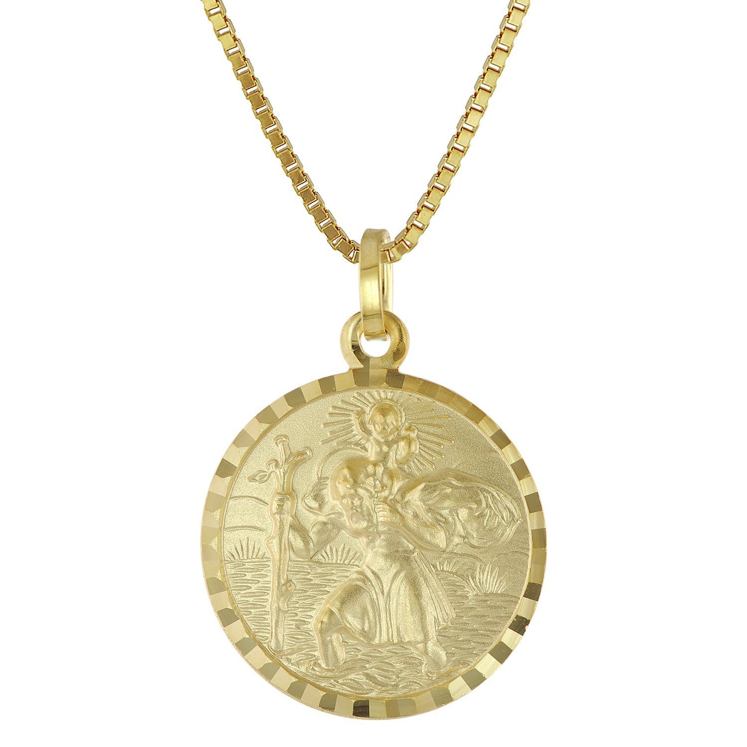 Anhänger Heiliger Christophorus 585 Gold