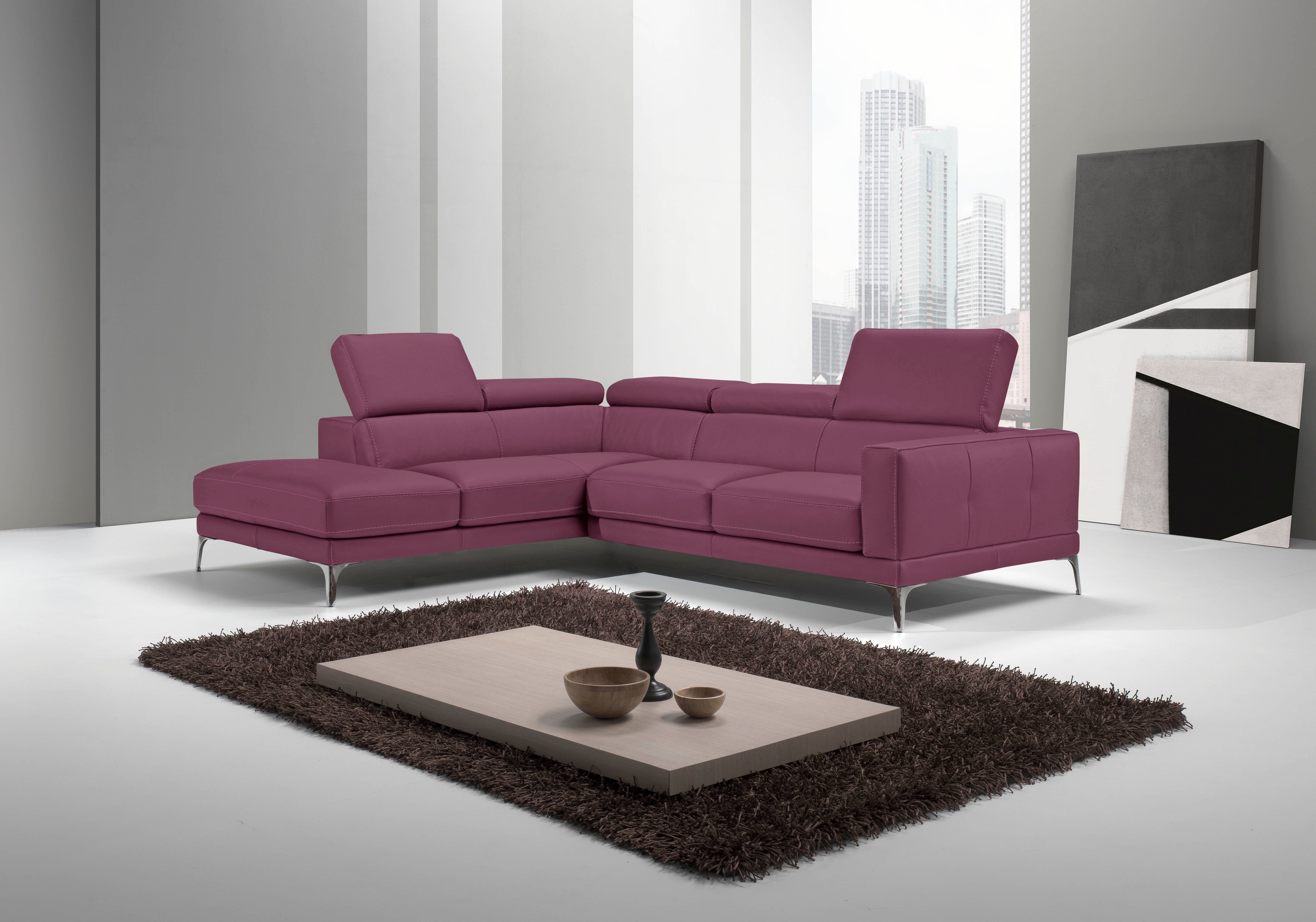 Egoitaliano Ecksofa Claudie, Designsofa mit extrakomfortablem Sitzkomfort, L-Form, Inkl. Kopfteilverstellung, L-Form