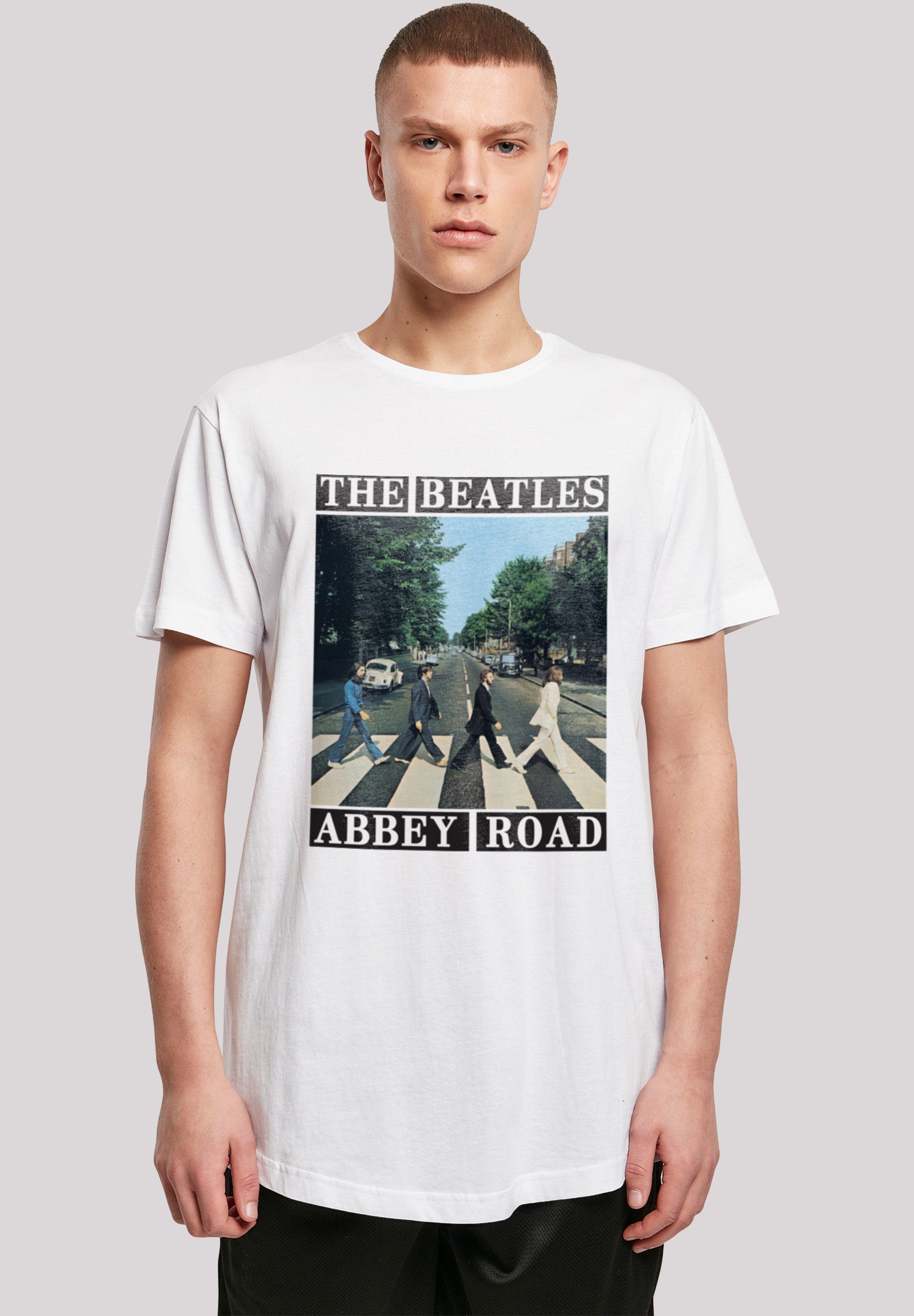 F4NT4STIC T-Shirt The Beatles Band Abbey Road Print weiß
