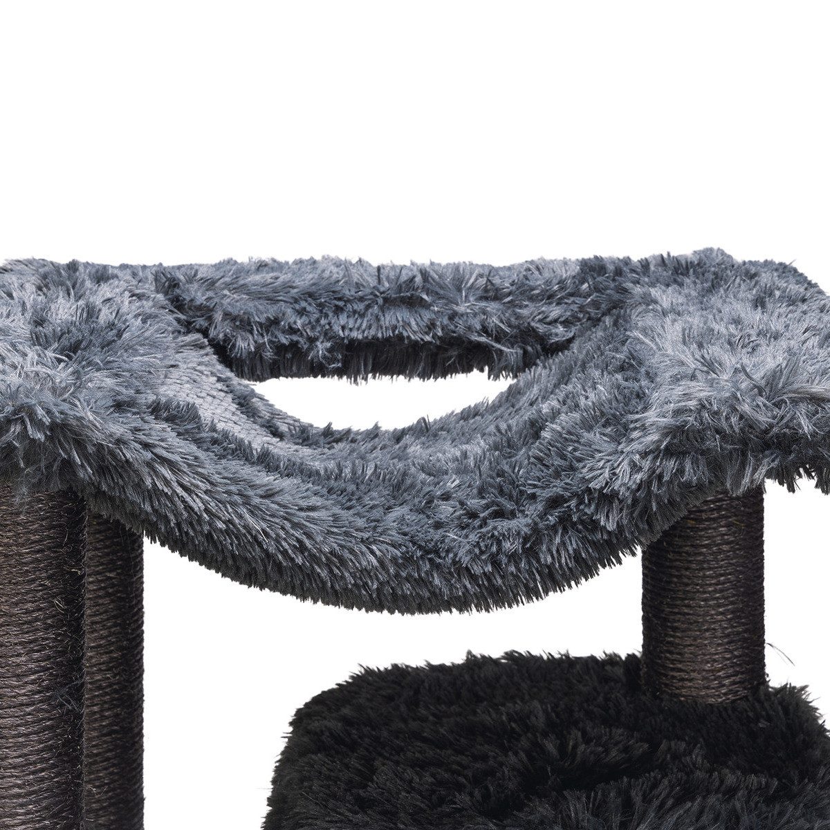Beeztees Kratzbaum-Liegemulde Oberes Board + Hängematte für Kratzbaum Duco grau