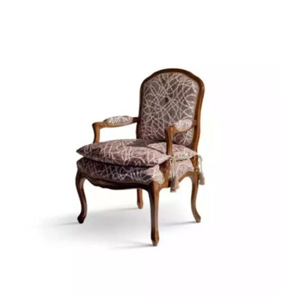 JVmoebel Sessel Braun Sessel Design Luxus Sofa Relax Textil Lounge Club Polster Sitzer (1-St., Sessel), Made in Italy | Einzelsessel