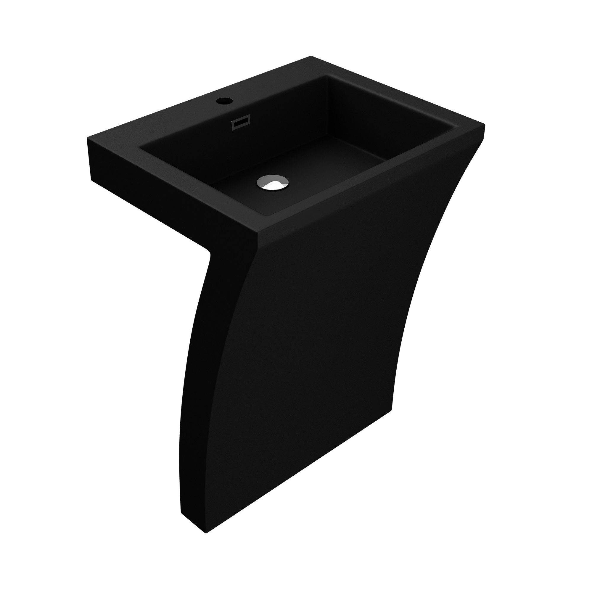 Mai & Mai Aufsatzwaschbecken Standwaschbecken Eckig Design Standwaschtisch Col07 Gussmarmor