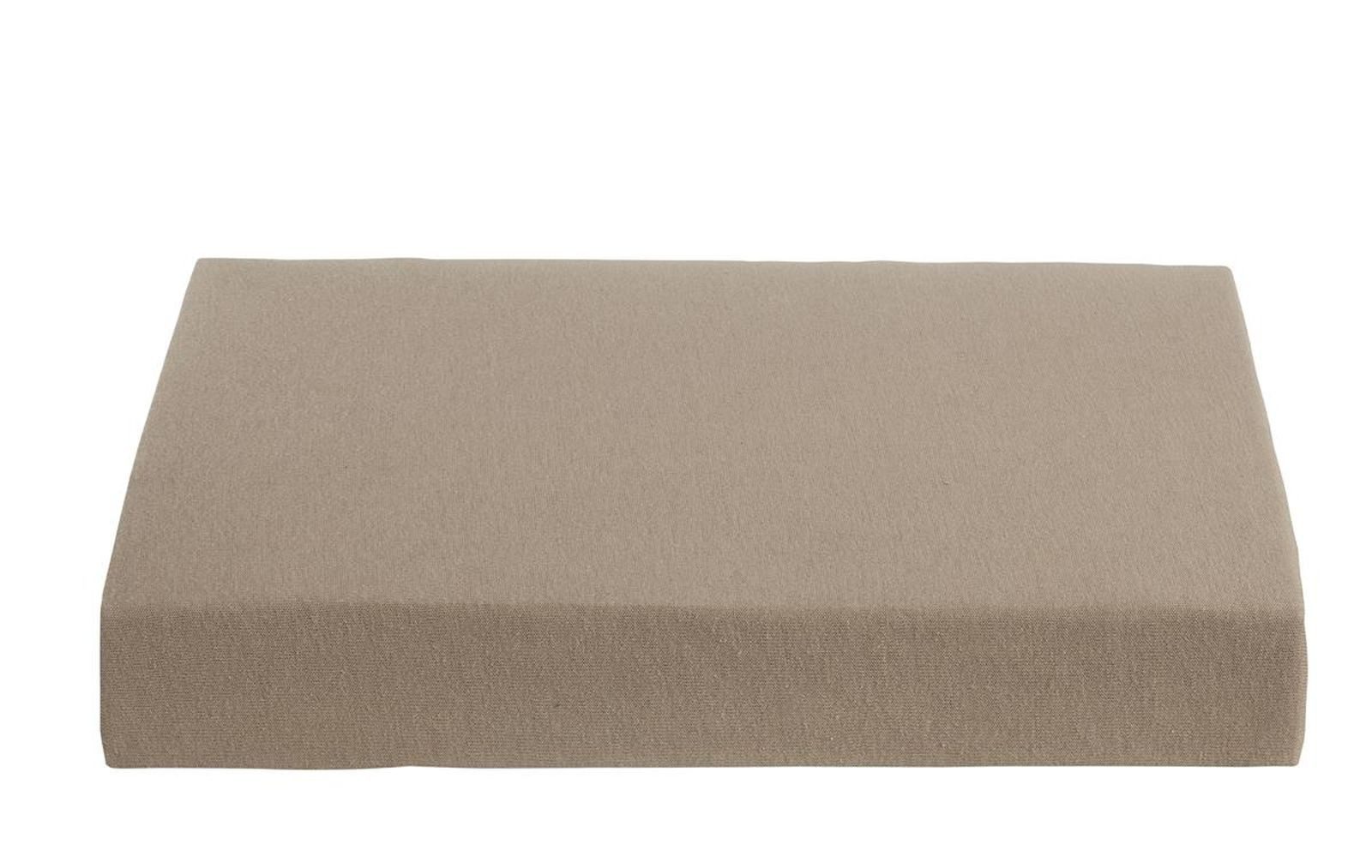 Ambiante Spannbettlaken AMBIANTE Jersey TD_Taupe_NL_UV_90x200 1 Spannbettlaken 90 x 200/210/22, Baumwolle, Gummizug: rundum Gummi, (1 Stück), Spannbettlaken Spannbetttuch mit Rundumgummi