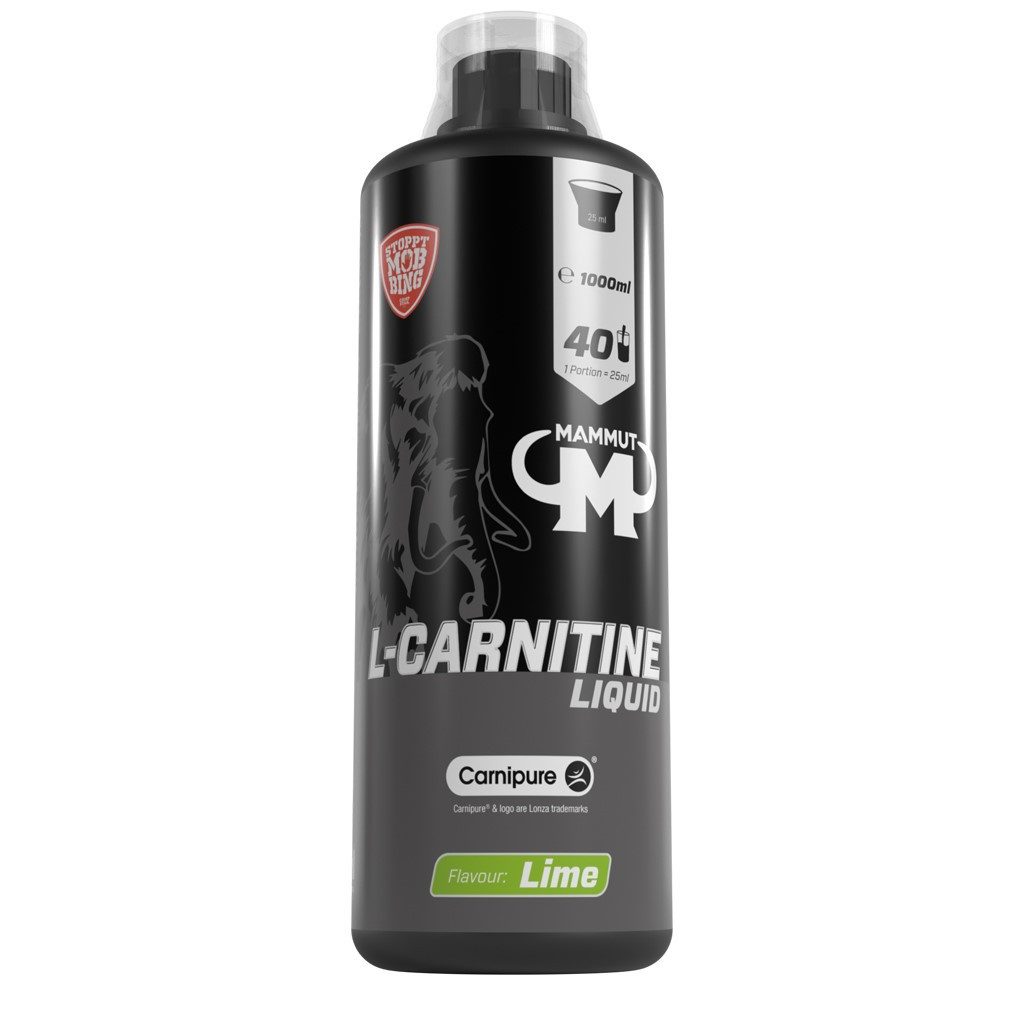 Mammut Nutrition L-Carnitine Liquid - Limette - 1000 ml Flasche Flüssigkeit